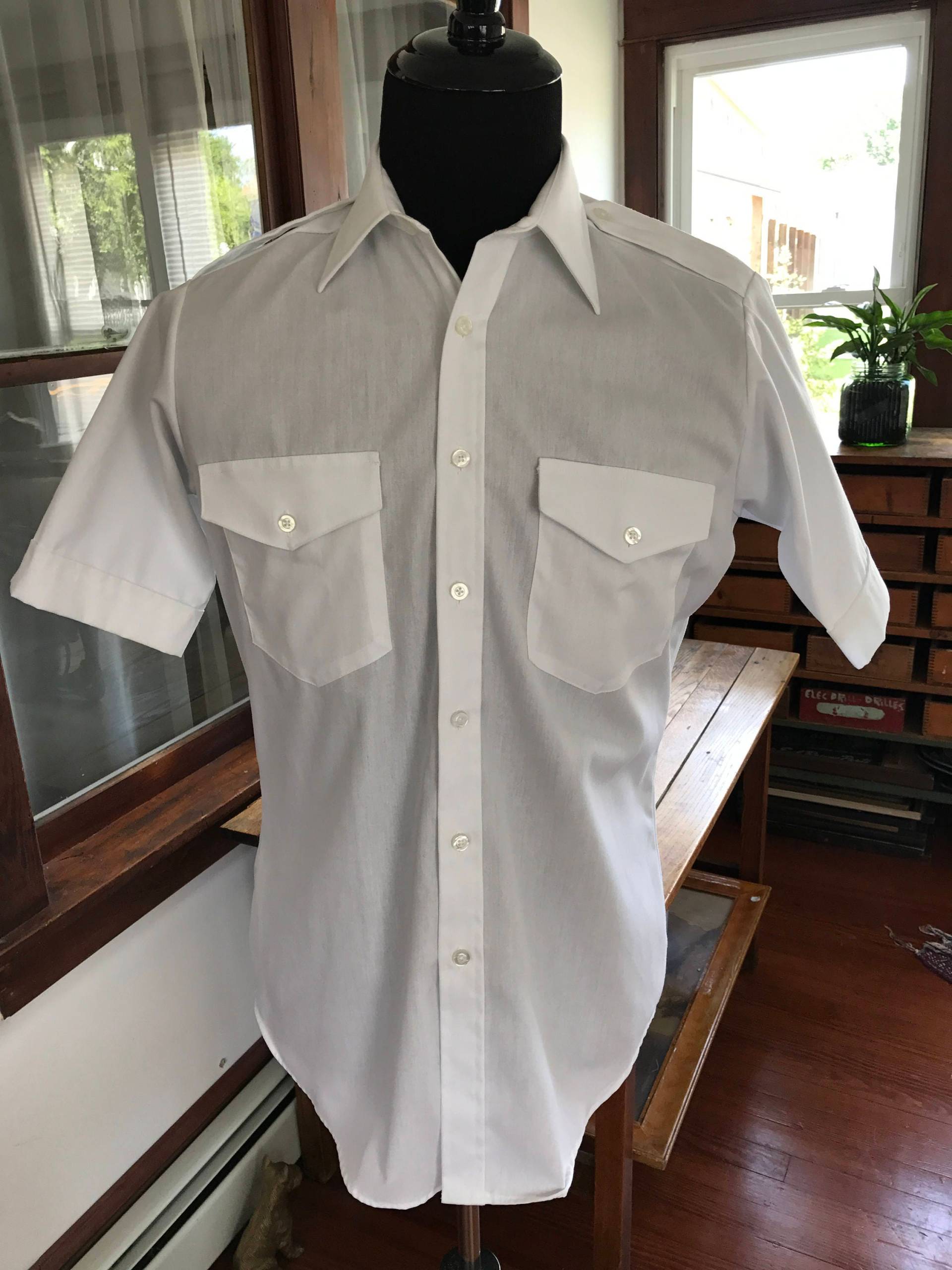 Van Heusen Aviator Kurzarmhemd von VintageFindsMichael