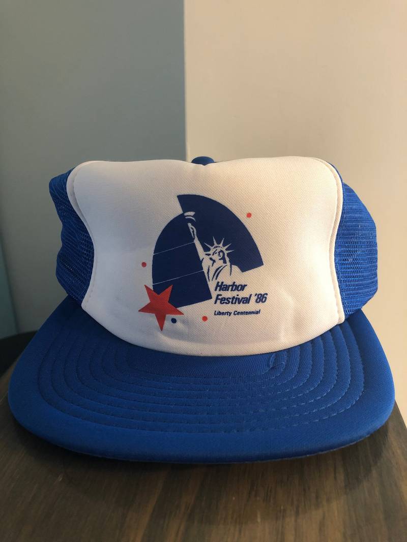 Vintage 1986 Nos Harbor Festival Statue Of Liberty Centennial Snap Back Trucker Hut von VintageFindsMichael