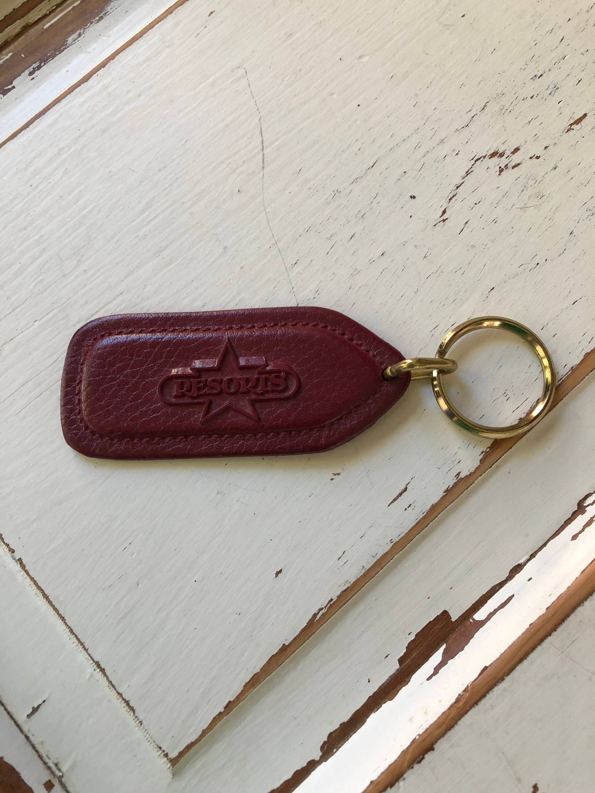 Vintage Casino Atlantic City Leder Schlüsselanhänger von VintageFindsMichael