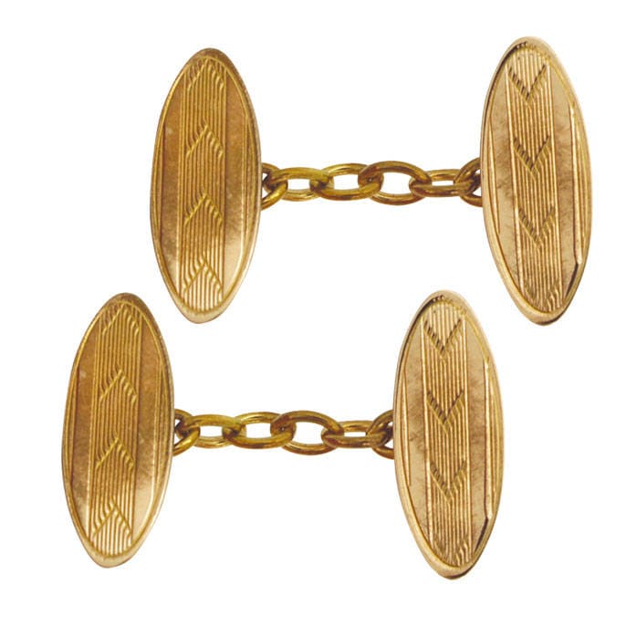 Antike Rose Gold Manschettenknöpfe von VintageFineJewellery