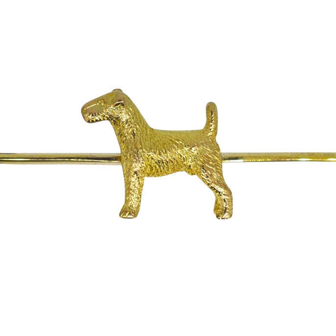 Hund Bar Brosche von VintageFineJewellery