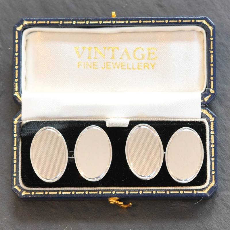 Silber Manschettenknöpfe von VintageFineJewellery