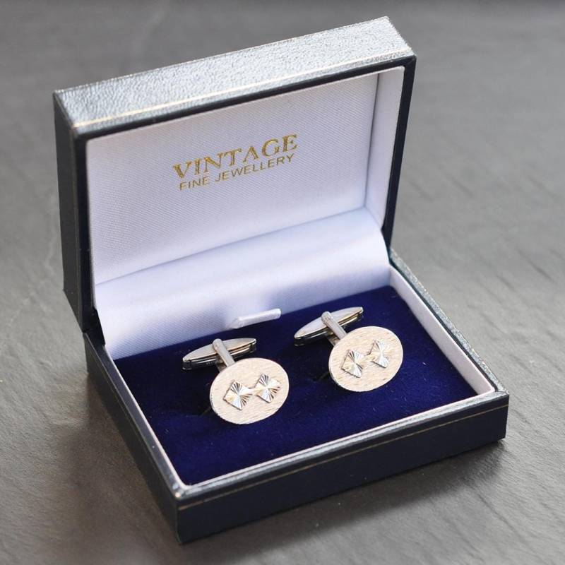 Silber Manschettenknöpfe von VintageFineJewellery