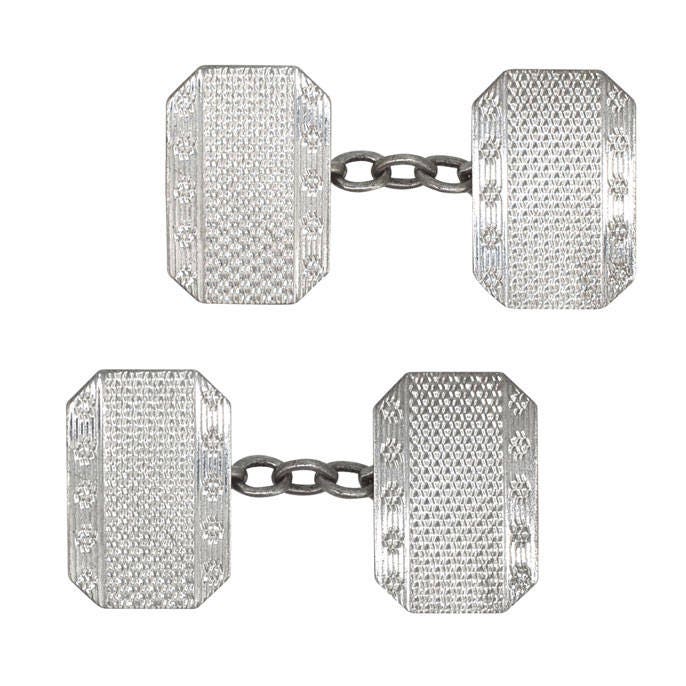 Silver Engine Gedreht Manschette Neran von VintageFineJewellery