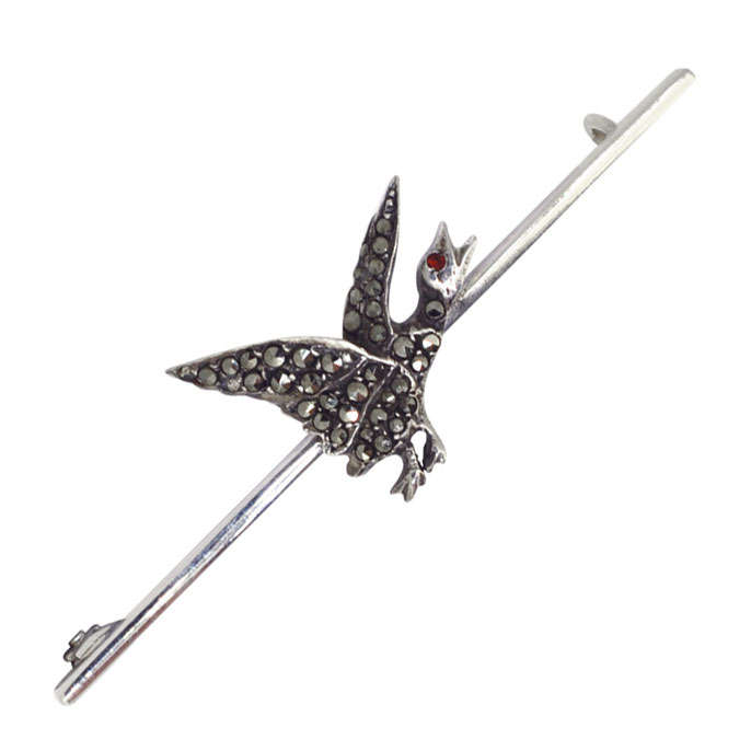 Vogel Krawatte Pin von VintageFineJewellery