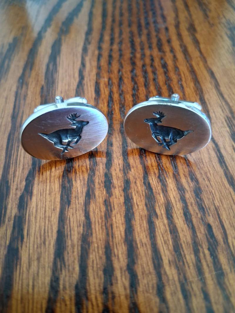 Vintage Hirsch-Manschettenknöpfe Von Anson von VintageFolksVintage