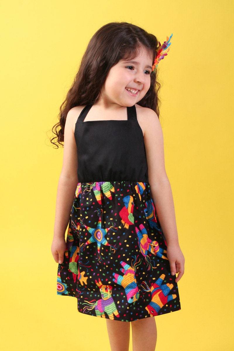 Mädchen Pinata Neckholder Kleid von VintageGaleria