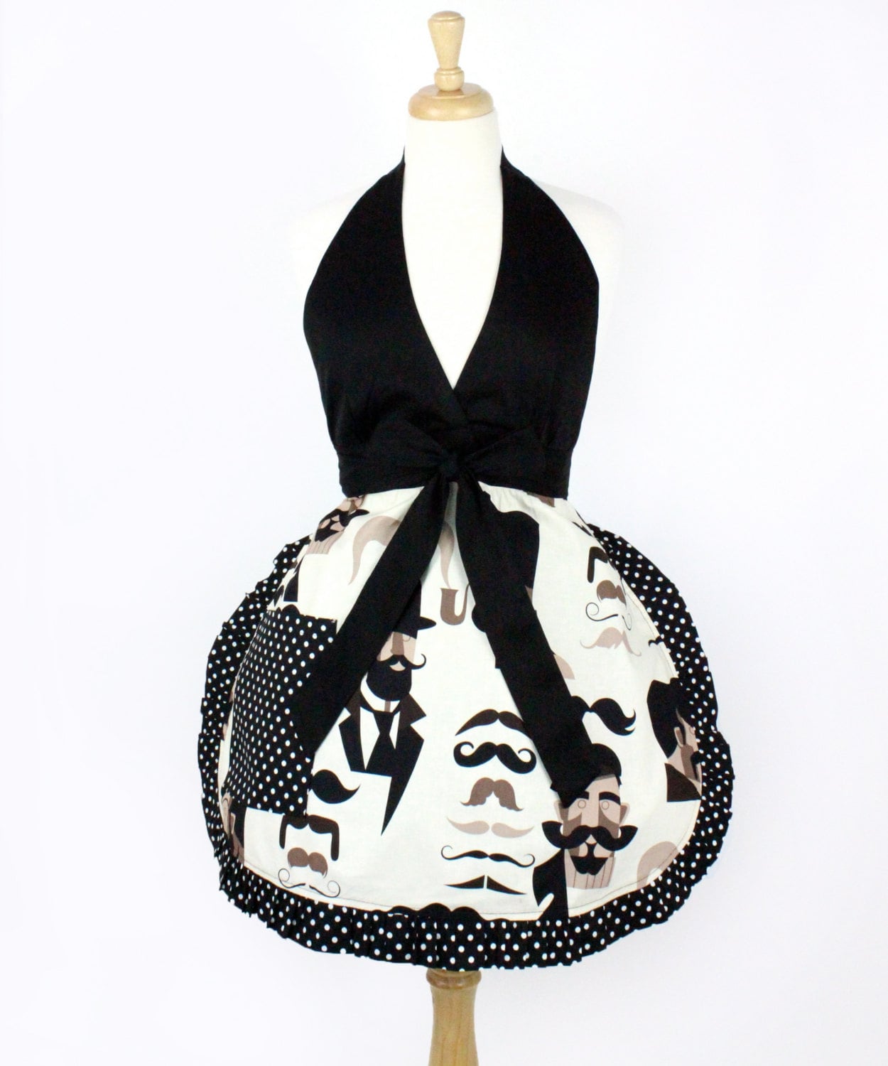 Retro Moustache Küchenschürze von VintageGaleria