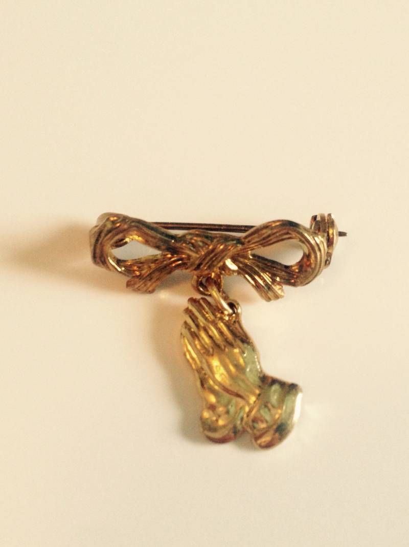Betende Hände Gebet Brosche/Anstecknadel von VintageGaloreFinds