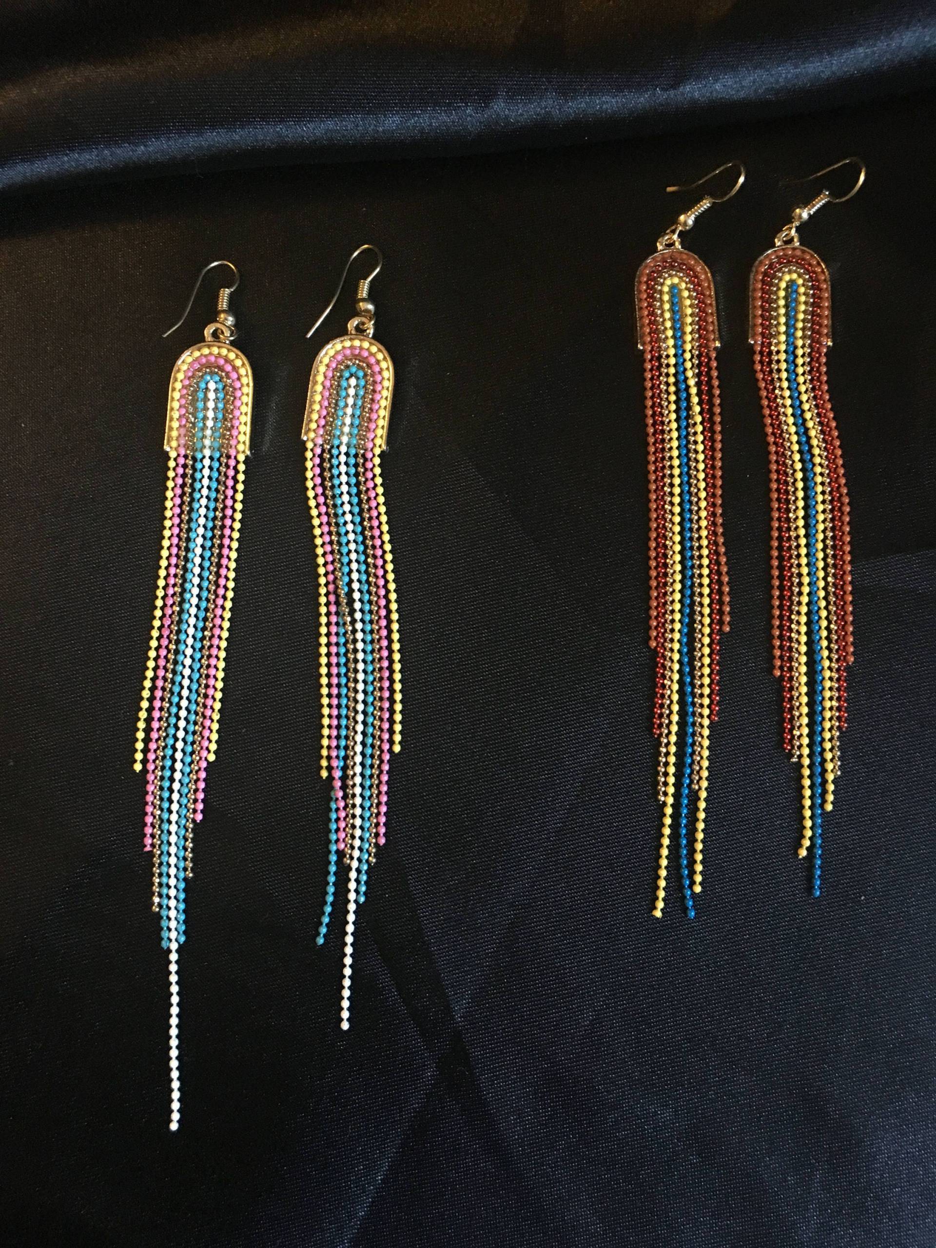 Schöne Schmuck Gold Multi Farbe Gelb Blau Rosa Weiß Party Hochzeit Abend Damen Frauen Atemberaubende Mode Ohrring von VintageGaluk