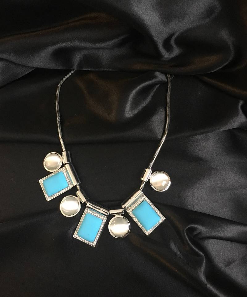 Schöne Vintage Schmuck Atemberaubende Silber Hellblau Weiß Steine Party Hochzeit Everydaywear Ladieswomen Fashion Halskette Schöne Vintage Schmuck Atemberaubende Silber Hellblau Weiß Steine Party Hochzeit Everydaywear Ladieswomen Fashion Halskette von VintageGaluk
