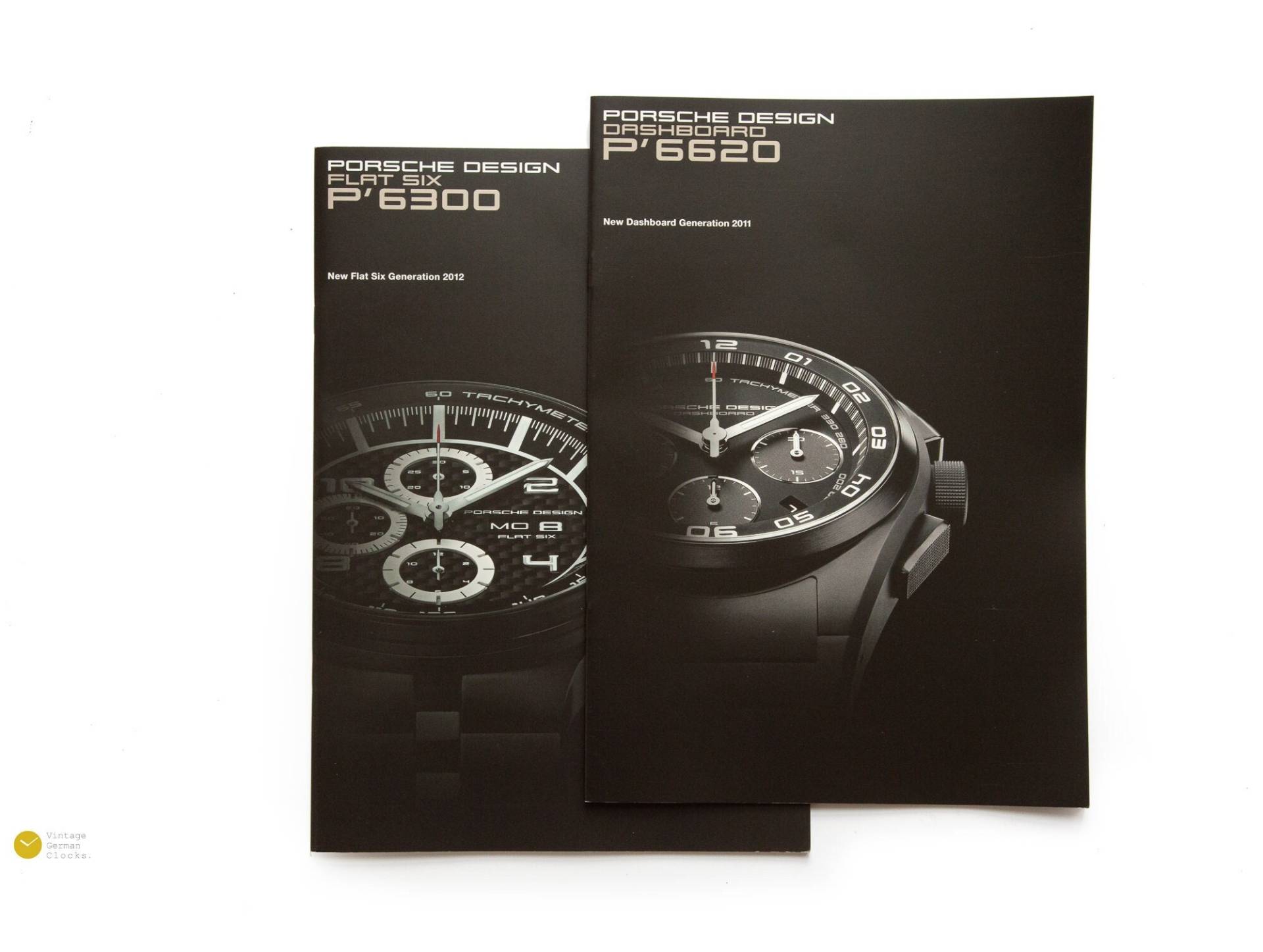 2x Porsche Design Watch Catalogues Dashboard Flat Six Book 2011 2012 Brochure Buch Katalog Uhren Wristwatch Magazine von VintageGermanClocks