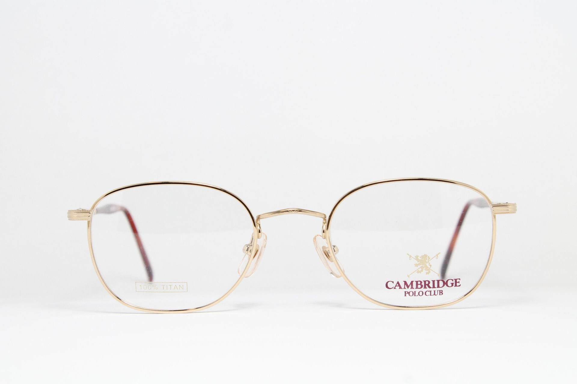 100% Titan Cambridge Polo Club 005 Gold Seltene Einzigartige True Vintage Brillen Gläser Lunettes Occhiali Bril Glasögon Gafas E06 von VintageGermanGlasses