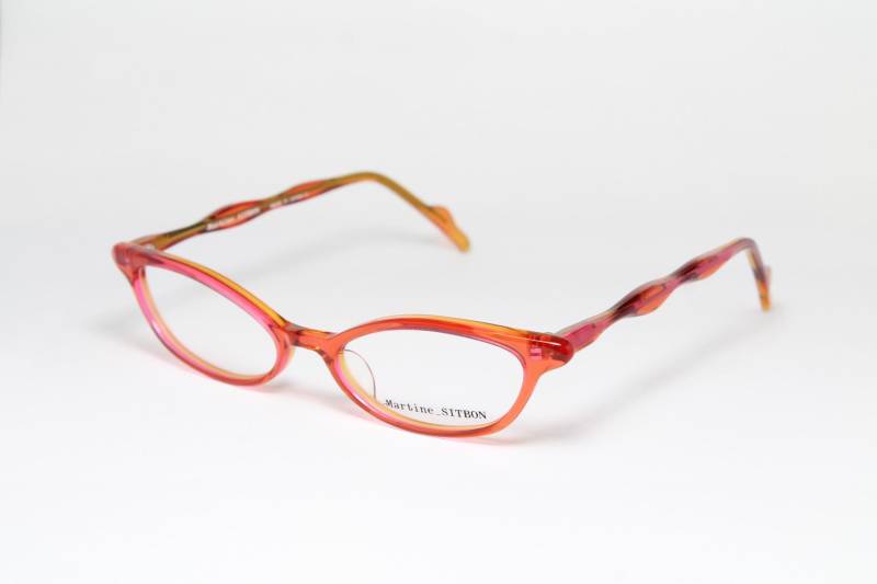 Cat Eye Martine Sitbon 6253 Pky Pink Slim Rare Unikat True Vintage Brillengestell Gläser Lunettes Occhiali Gafas Bril Glasögon E06 von VintageGermanGlasses