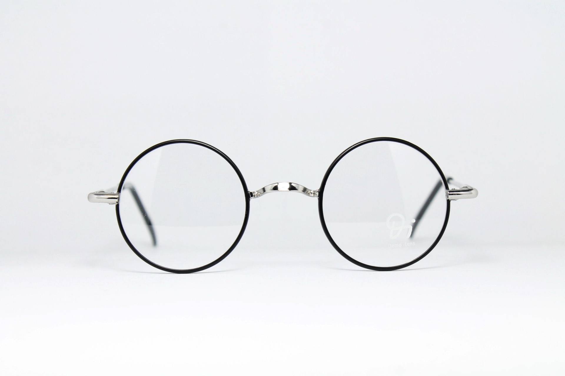 Schmale Kleine Runde Dieterle 577 C11 Silber Sattel Brücke Steampunk Rare Unikat Echt Vintage Brillengestell Gläser Lunettes Bril Gafas E06 von VintageGermanGlasses