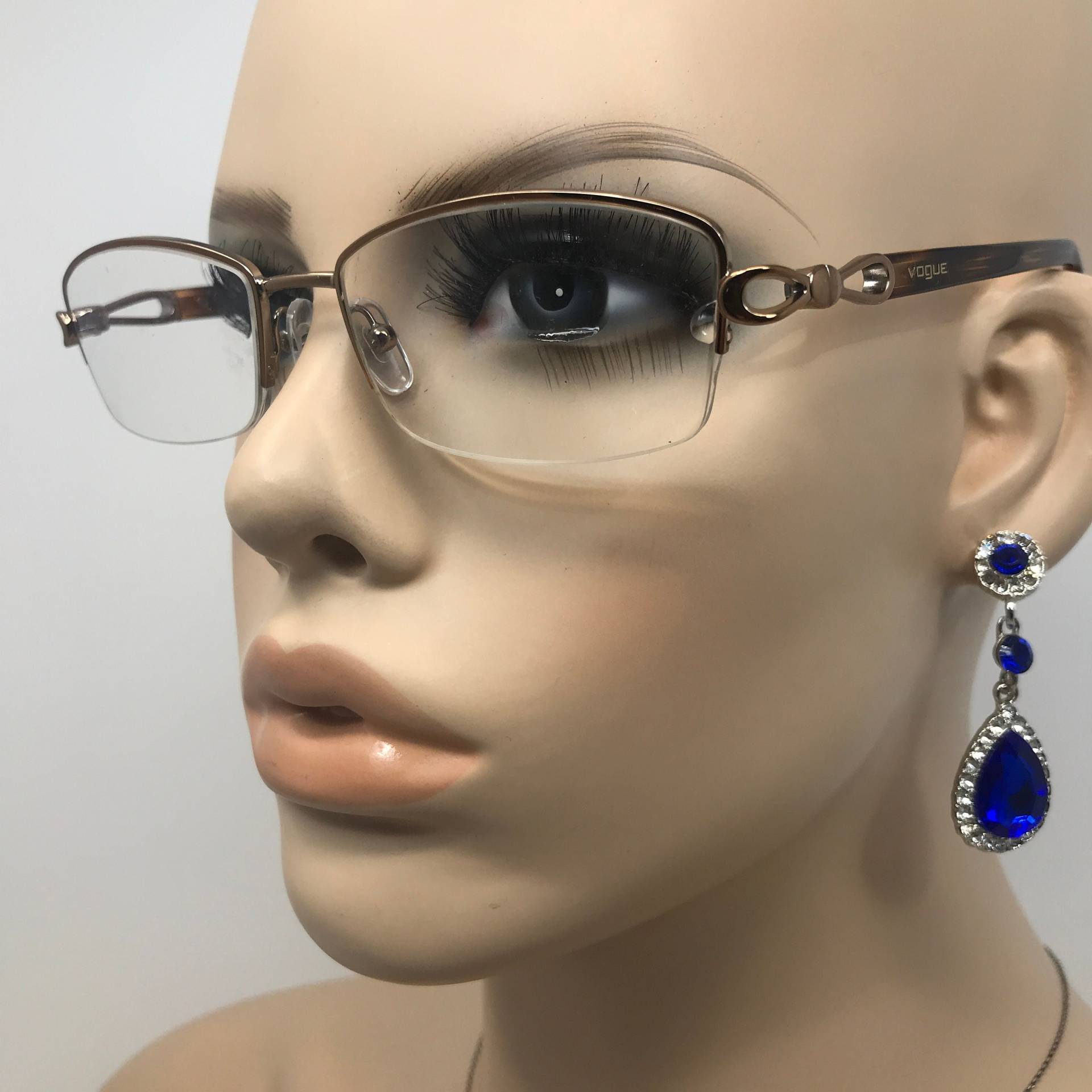 Vintage Vogue Vo3824 Brillen Brillengestell Gold Rechteckig Gebraucht Retro Vintage Vogue Vo3824 Brillen Brillengestell Gold Rechteckig Gebraucht Retro von VintageGlassesFrames