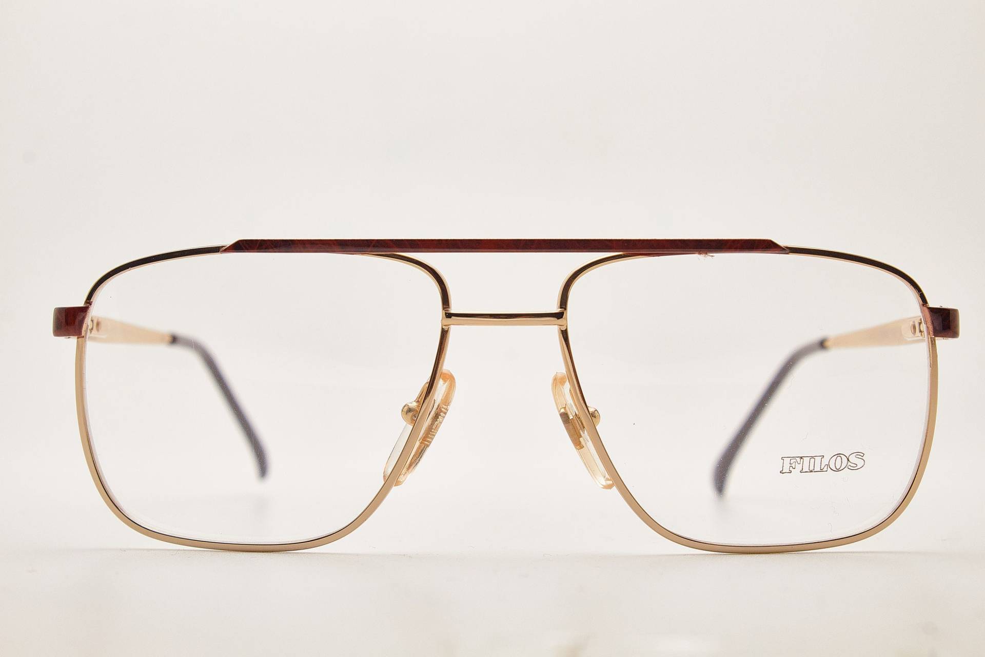1980Er Brille/Men's Vintage Eyewear Filos 5748 Tortoise Gold Metal Frame/Hipster Brille/ Piloten Sonnenbrille/Oversize Sonnenbrille/ Fliegerbrille von VintageGlassesVault