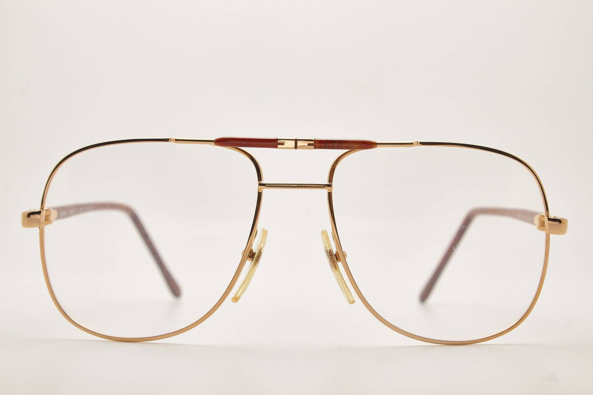 1980Er Brillen/Herren Vintage Brillen Filos 4852 Braun Gold Metallrahmen/Hipster Brillen/Pilot Sonnenbrillen/Oversize Sonnenbrillen/Aviator Brille von VintageGlassesVault