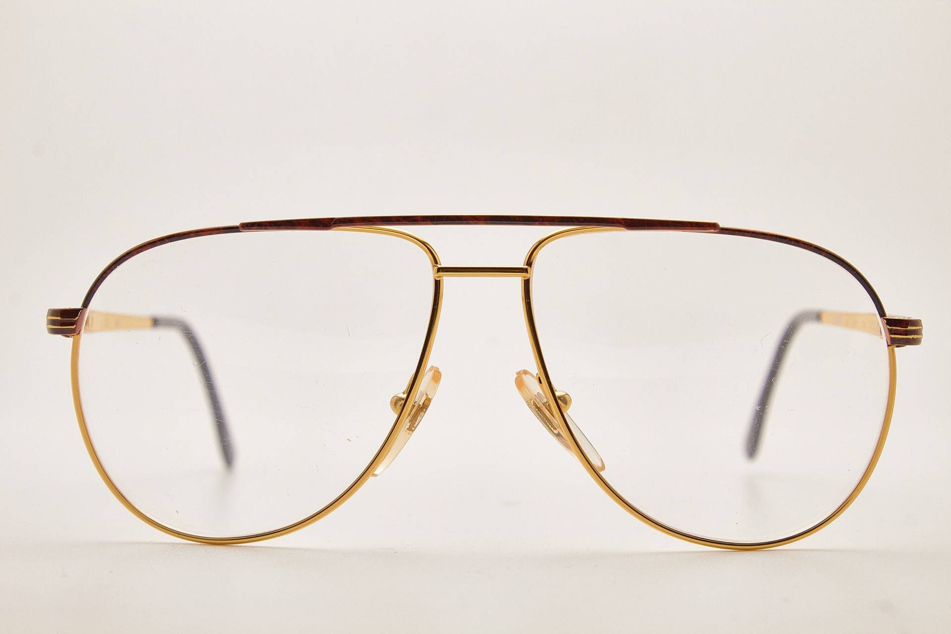 1980Er Jahre Brille/Herren Vintage Brillen Defile Optic Gold Metallrahmen/Hipster Brillen/Pilot Sonnenbrille/Oversize Sonnenbrille/Aviator Brille von VintageGlassesVault