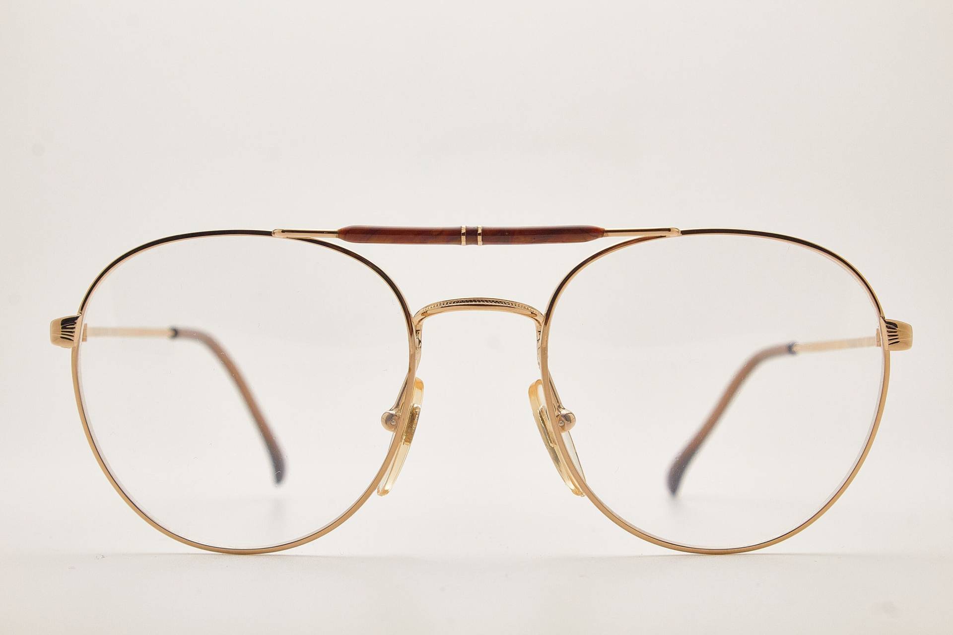 1980Er Jahre Brille/Herren Vintage Brillen Filos 5549 Braun Gold Metallrahmen/Hipster Brillen/Pilot Sonnenbrille/Oversizesonnenbrille/Aviator Brille von VintageGlassesVault