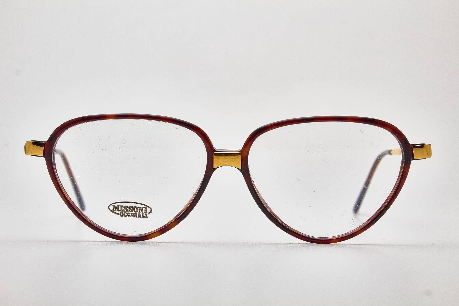 1980Er Jahre Brille Missoni M803 Braun Gold/Hipster Brille/Cateye Brille/Oversize Sonnenbrille Cateye/Vintage Brillenfassung von VintageGlassesVault