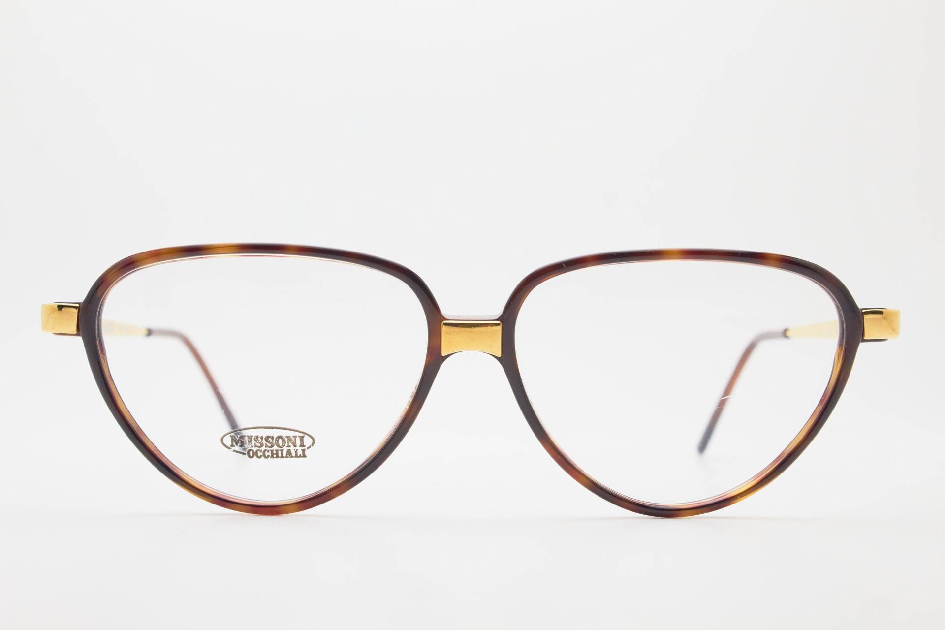 1980Er Jahre Brille Missoni M803 Braun Gold Rahmen/Hipster Brillen/Cateye Brillen/Oversize Sonnenbrillen Cateye/Vintage Brillen/1980Er Brillen von VintageGlassesVault