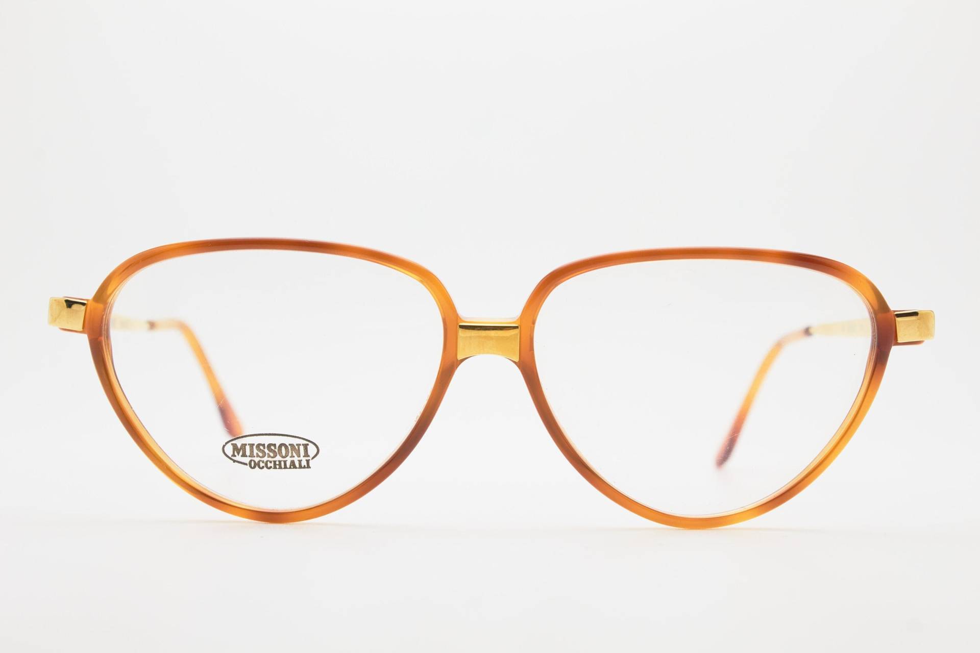 1980Er Jahre Brille Missoni M803 Rown/Gold Frame/Hipster Brillen/Cateye Brillen/Oversize Sonnenbrillen Cateye/Vintage Brillen/1980Er Brillen von VintageGlassesVault