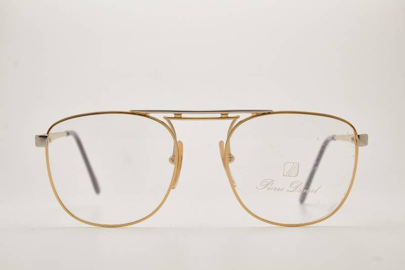 Back To 80Er Jahre Vintage Oversize Runde Brille Pierre Daniel Mod.5535 Gold/Silber Metall Hipsters Rahmen Frau Sonnenbrille Eyewear Boho Hippie von VintageGlassesVault