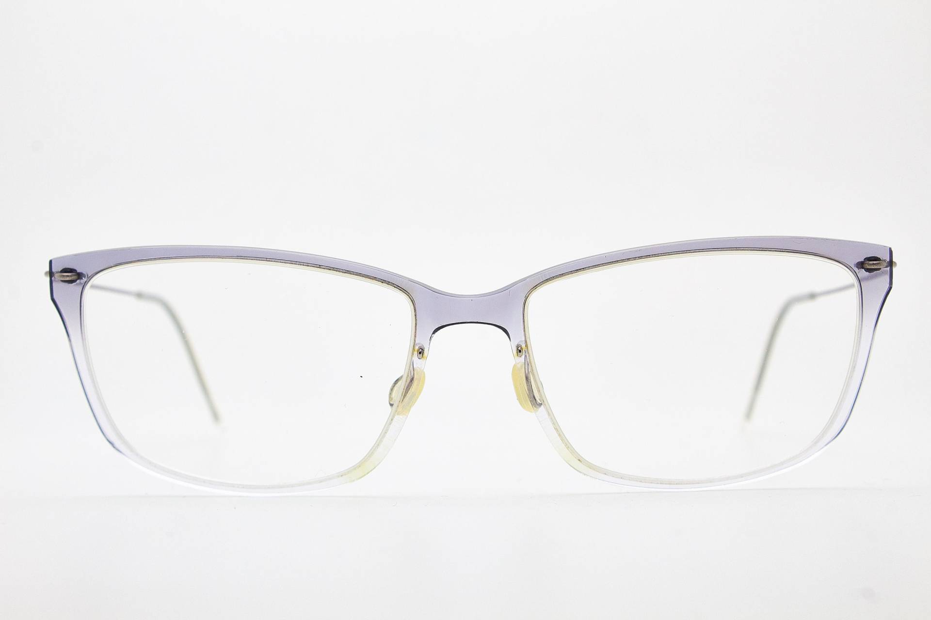 Brillen Lindberg 6504 53 Mm Grau Klar Nylon/Titanium Rand Cateye Frau Retro Rahmen Luxus Brillengestell von VintageGlassesVault