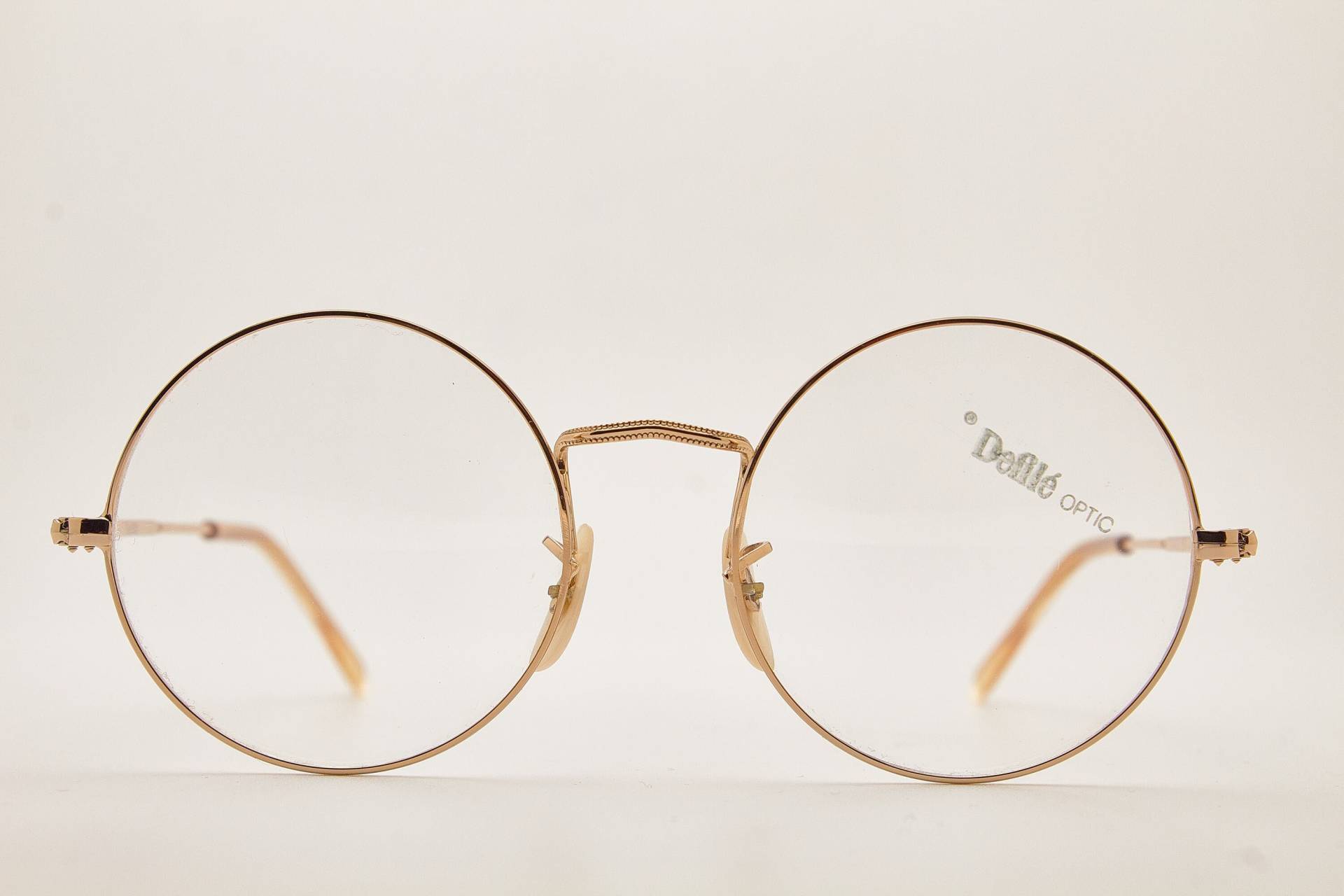 Defile Optic Piper 57 R30 Gold Metall Runde Brille/Hipster Brillen Vintage 1980Er Sonnenbrillen von VintageGlassesVault