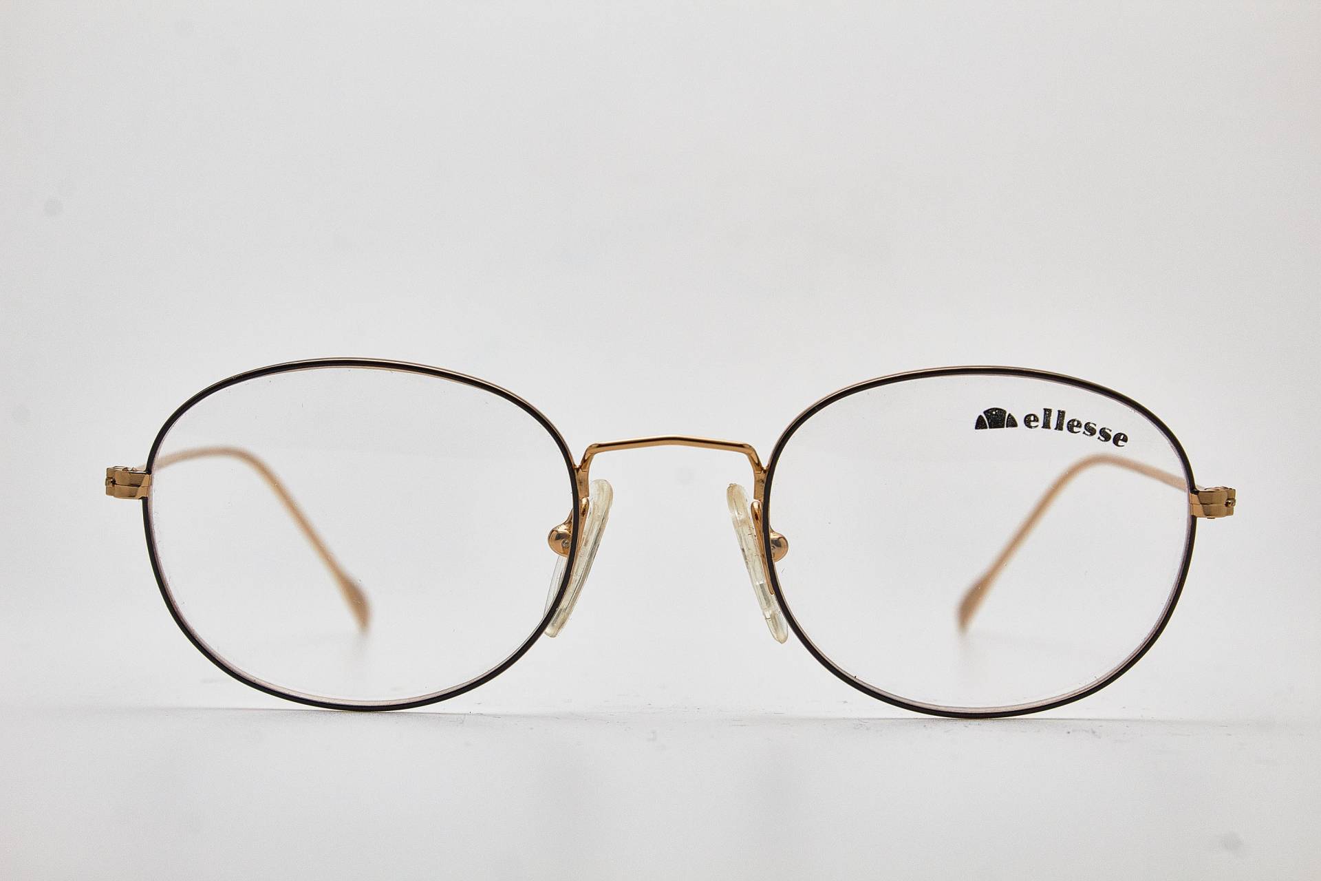 Ellesse Light 9 Vintage Brille Schwarz Gold Ovale Fassung/Goldene Brille/ Brille/80Er Sonnenbrille/ 1980Er von VintageGlassesVault