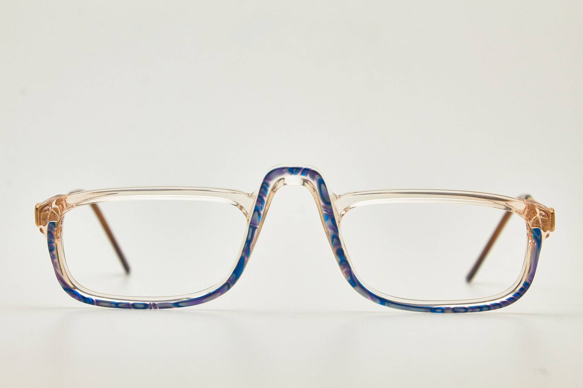 Emilio Pucci Blau/Polished Gold Ovale Fassung/Goldene Brille/Ovale Brille/Vintage Brillen/1980Er Sonnenbrillen/Ovale Brillen 1980Er Jahre von VintageGlassesVault