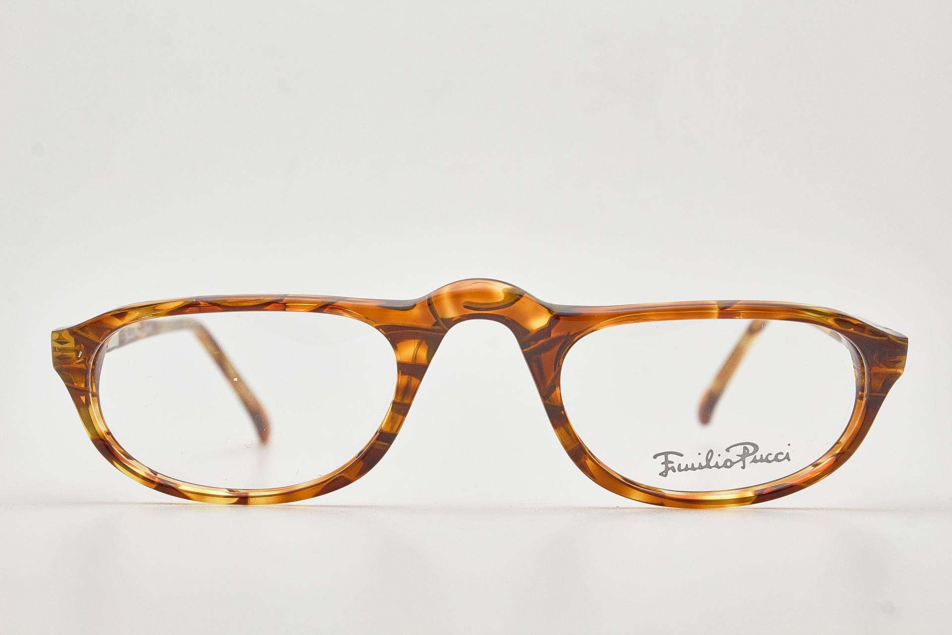 Emilio Pucci Ep231 Braun Ovaler Rahmen/Goldene Brille/Ovale Brille/Vintage Brille/80Er Jahre Sonnenbrille/Ovale Brille 1980Er von VintageGlassesVault