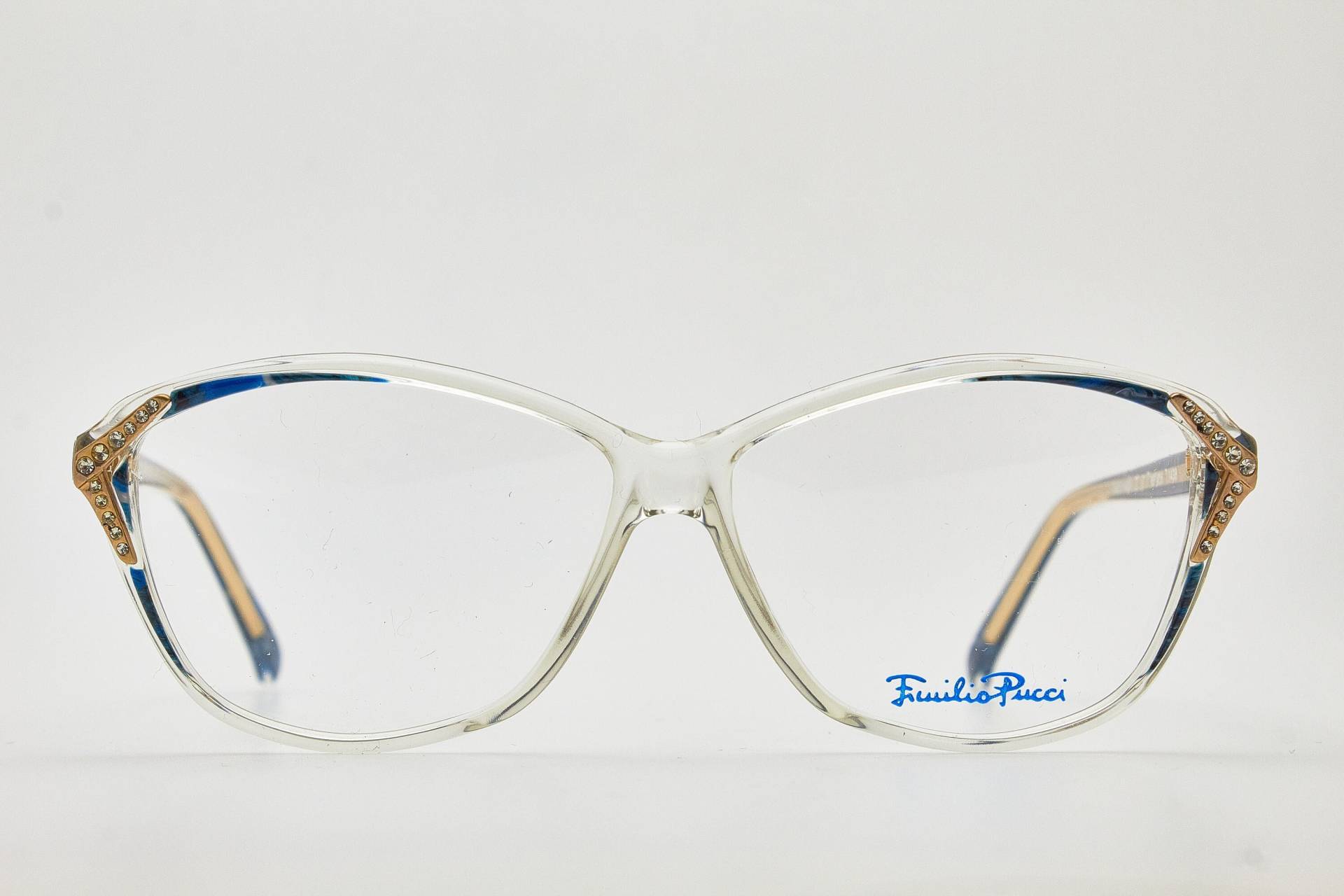 Emilio Pucci Vintage Brillen 1980Er Jahre Blau Klar Oversize Sonnenbrille Schmetterlingsbrille Damenbrillen Schmetterlingsbrillen von VintageGlassesVault