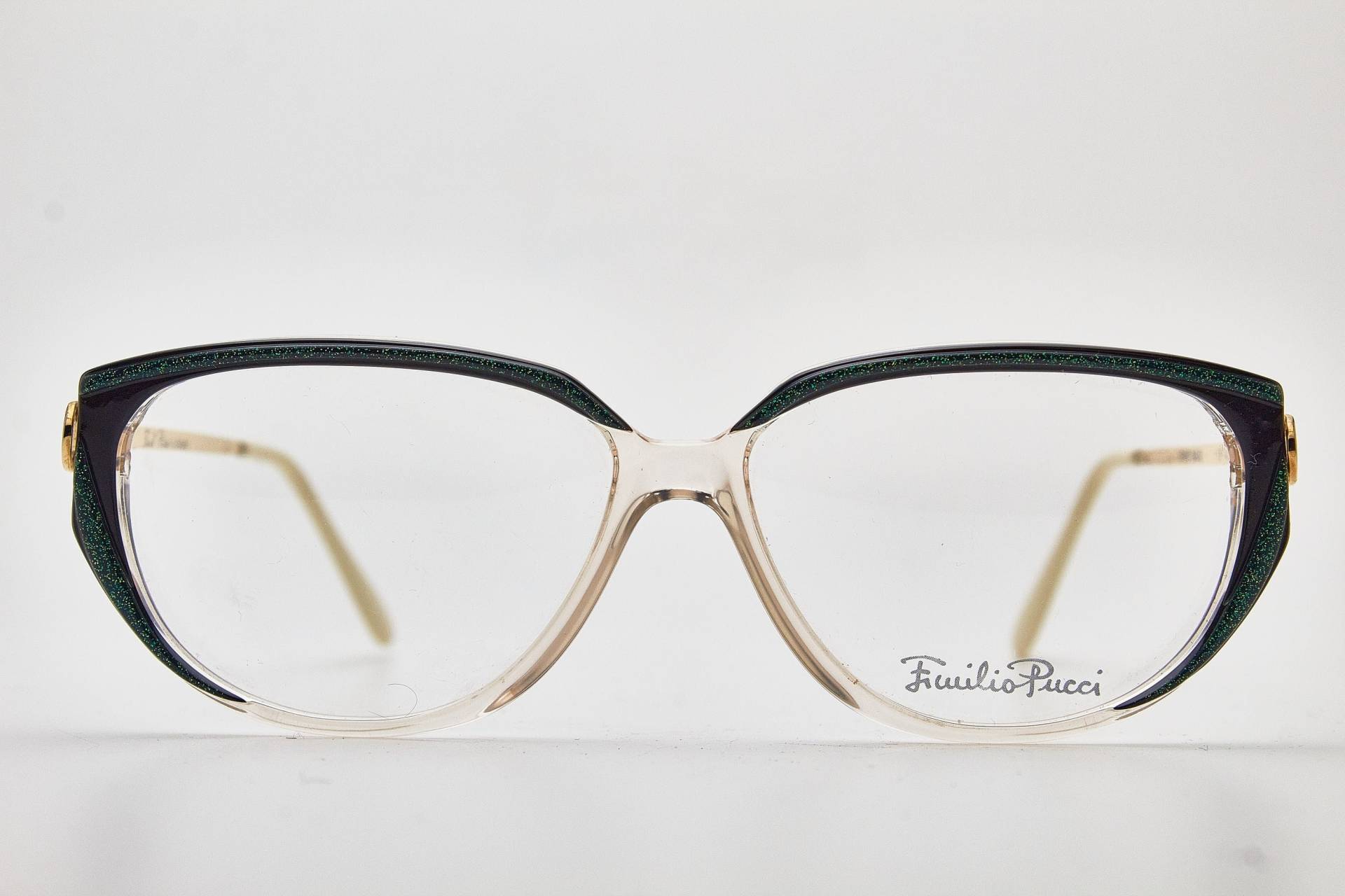 Emilio Pucci Vintage Brillen 1980Er Jahre Grün Schwarz Oversize Sonnenbrille Schmetterlingsbrille Damenbrillen Schmetterlingsbrillen von VintageGlassesVault