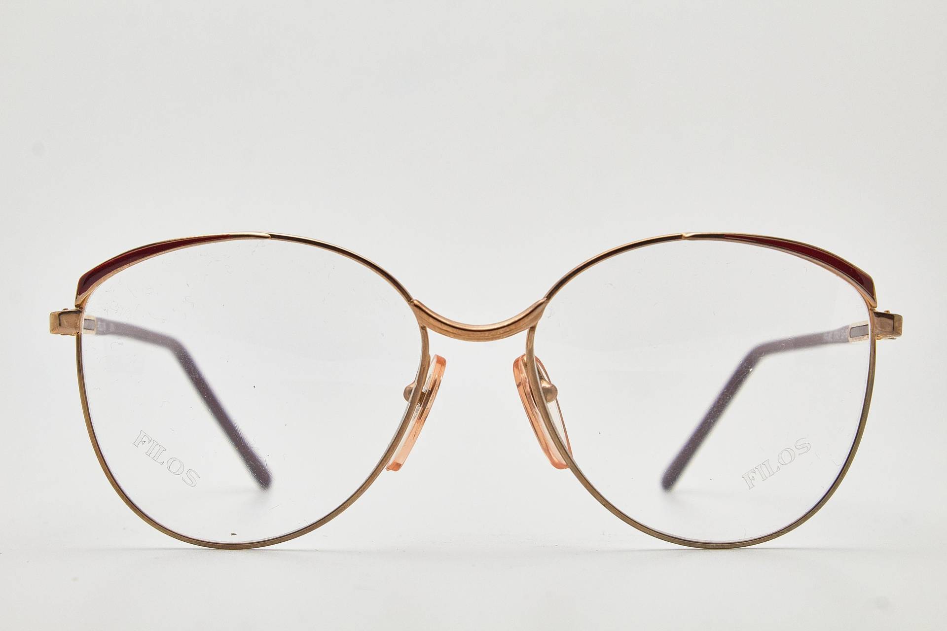 Filos 3914 Vintage Brille 1980Er Jahre Metall Kunststoff Oversize Sonnenbrille Schmetterling Damenbrillen von VintageGlassesVault