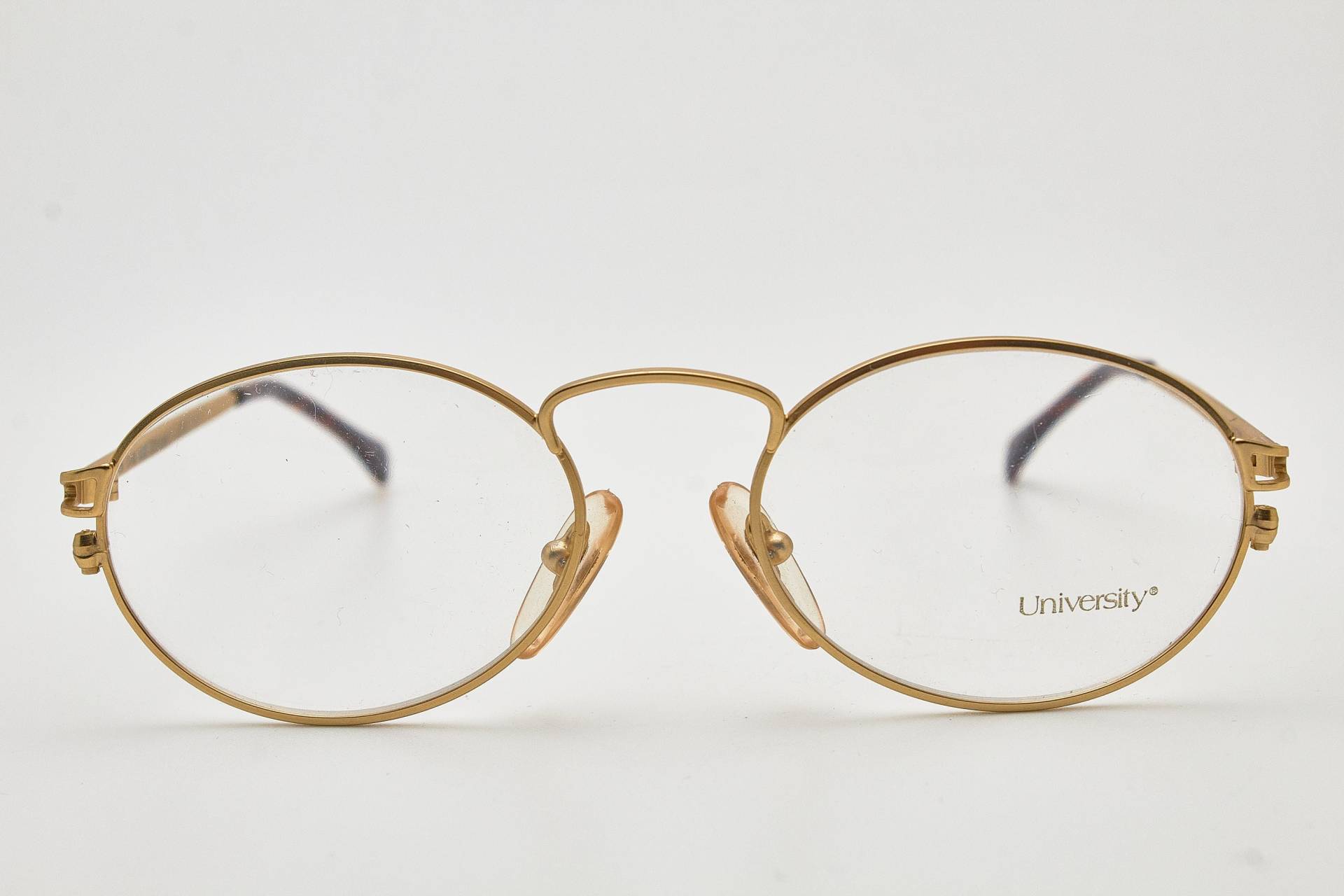 Filos 6145 Gold Ovale Brille-Goldene Brille-Ovale Brille-Vintage Brille-Für Goldene Sonnenbrillen-Ovale Brille 1980Er Jahre-Gold Brillen von VintageGlassesVault