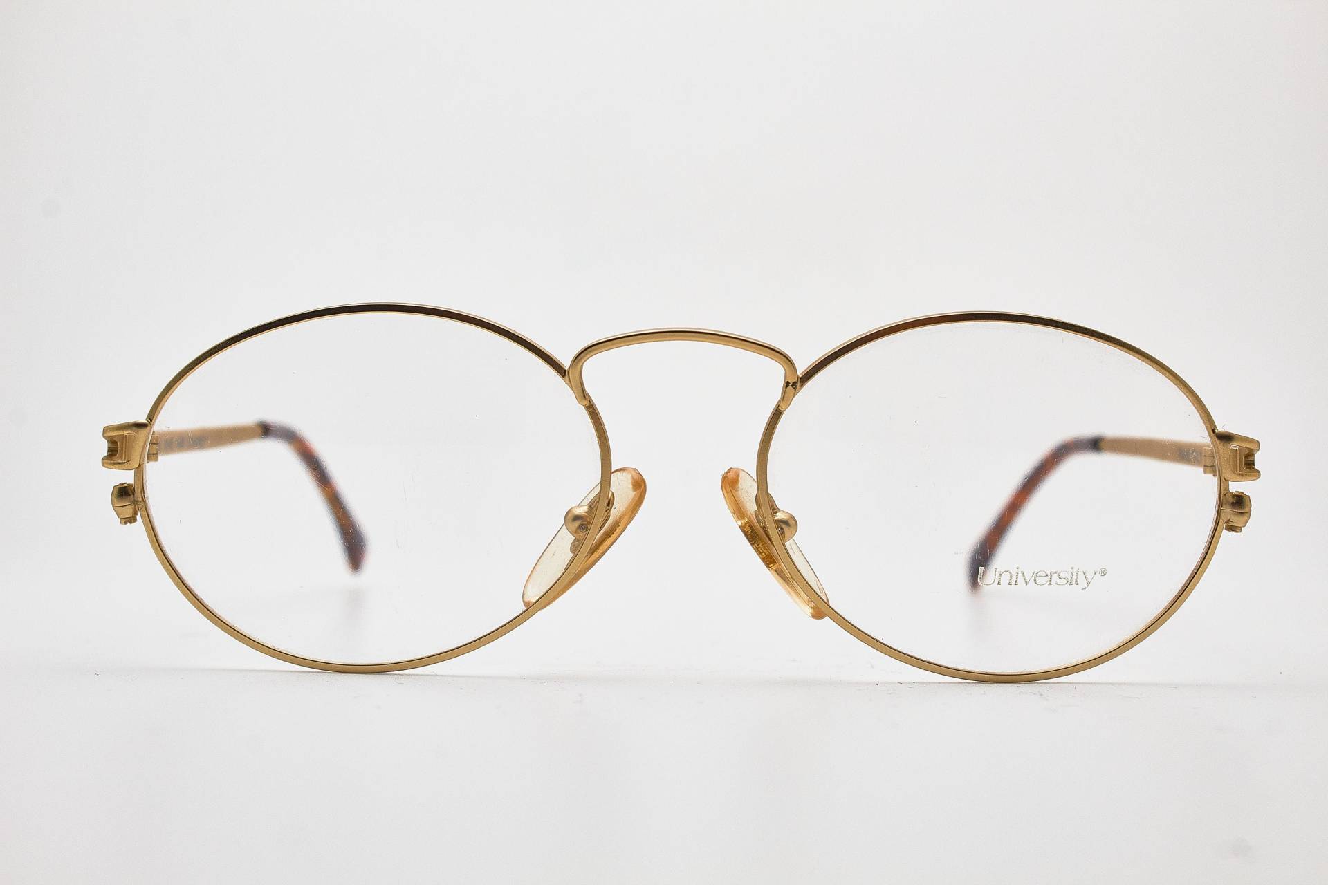 Filos 6145 University Braun Gold Runden Rahmen/Vintage Brillen/Runde Brillen Vintage/90Er Jahre Brille/ von VintageGlassesVault