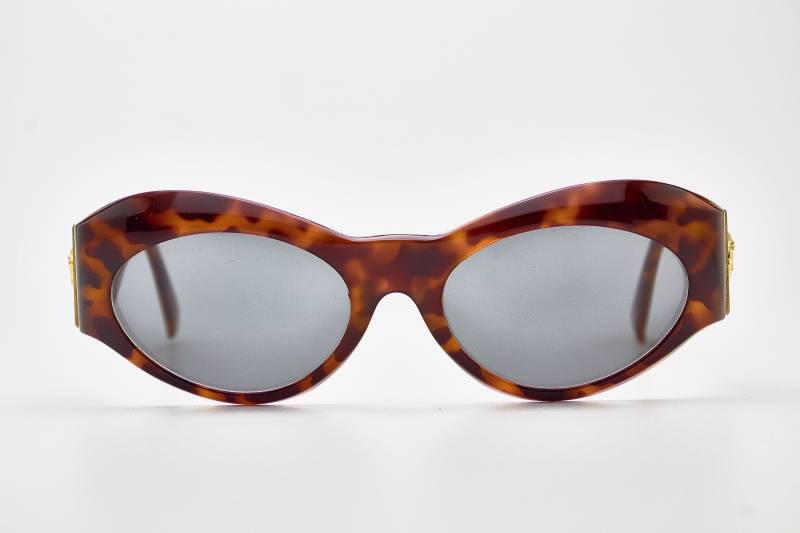 Vintage Gianni Versace Mod.s94 Col.869 Od Gold Medusa Made Italy Original Einzigartige Seltene Sonnenbrille Hip-Hop Aus Den 90Er Jahren von VintageGlassesVault