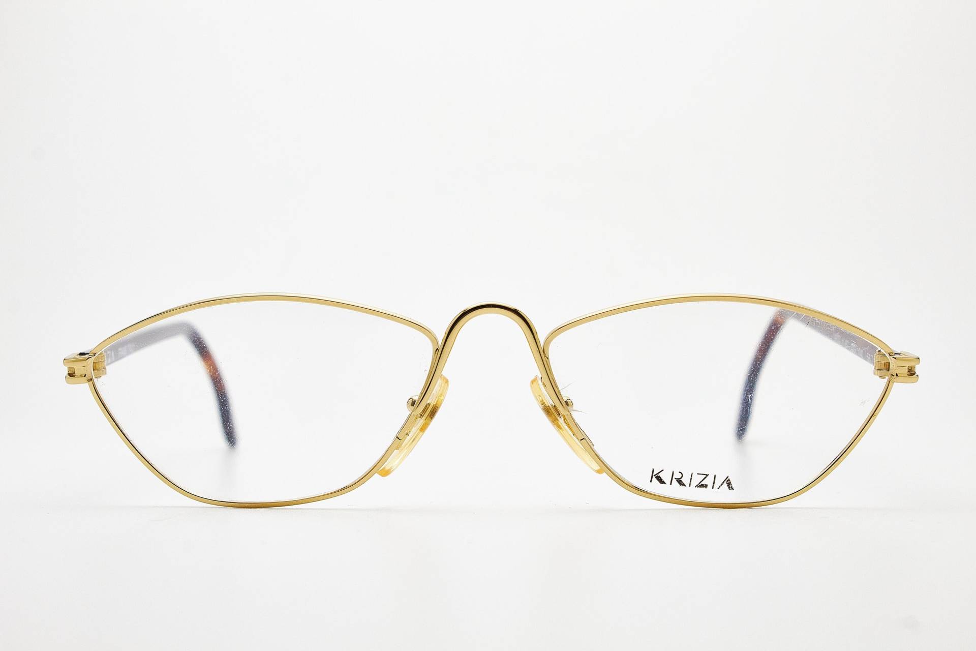 Krizia K87 Vintage Brillen 1980Er Jahre Goldener Rahmen Oversize Sonnenbrille Schmetterlingsbrille Damenbrillen Schmetterlingsbrillen von VintageGlassesVault