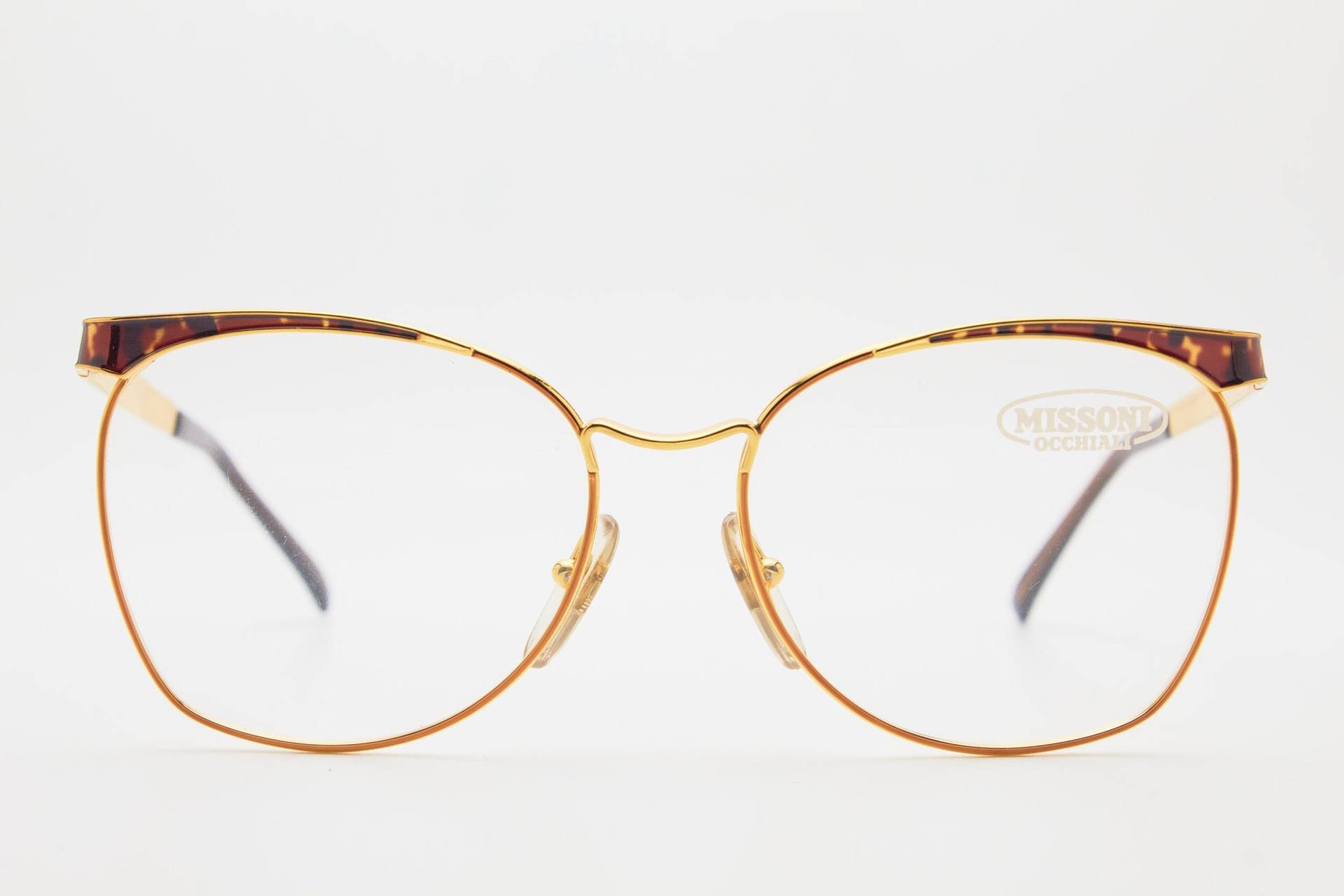 Missoni M306 Vintage Brille 1980Er Jahre Gold Metall Oversize Sonnenbrille Schmetterling Damenbrillen von VintageGlassesVault