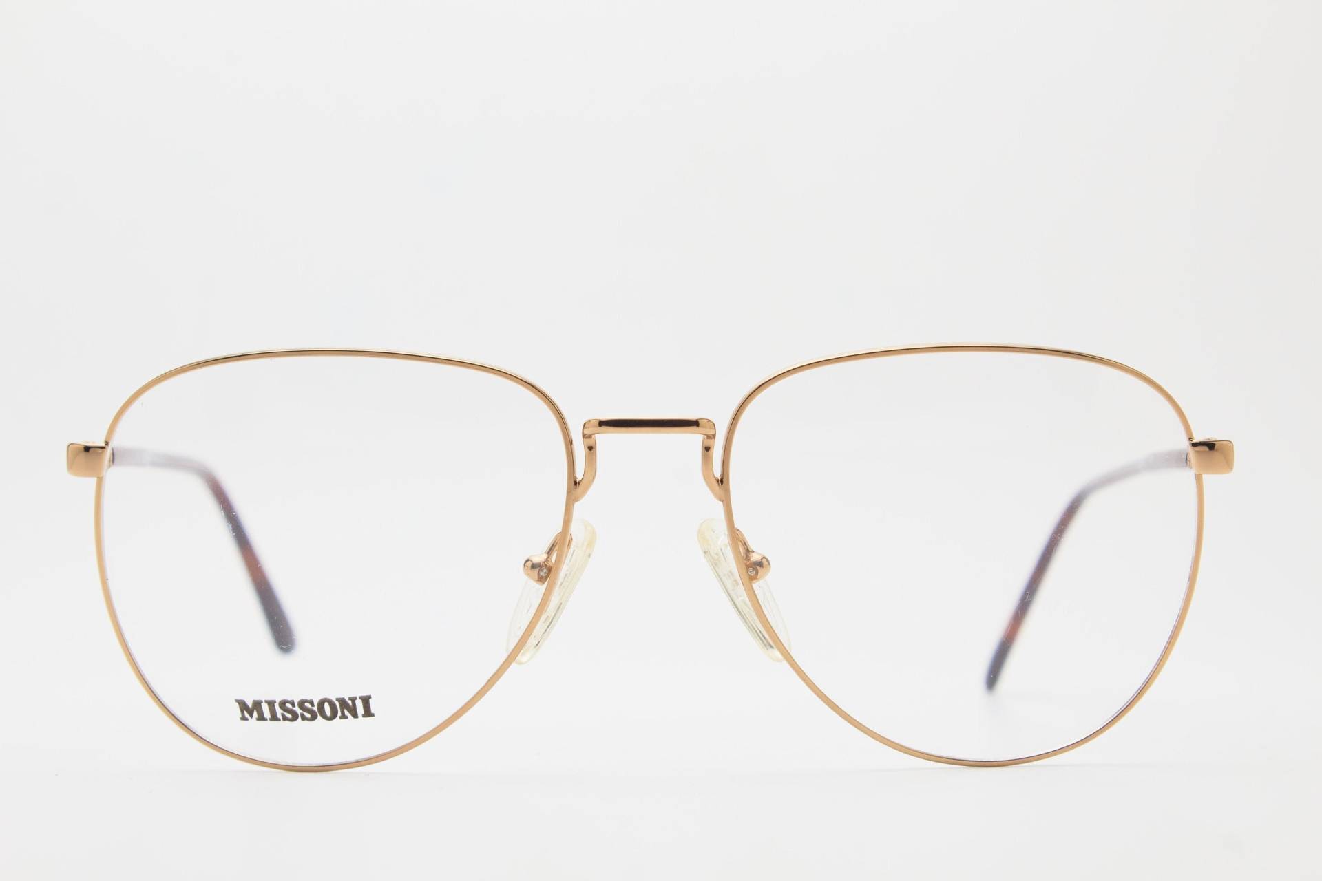 Missoni M845 Vintage Brillenfassung 1980Er Jahre Goldrahmen Oversize Sonnenbrille Brillen Schmetterlingsbrille Damenbrillen Schmetterlingsbrillen von VintageGlassesVault