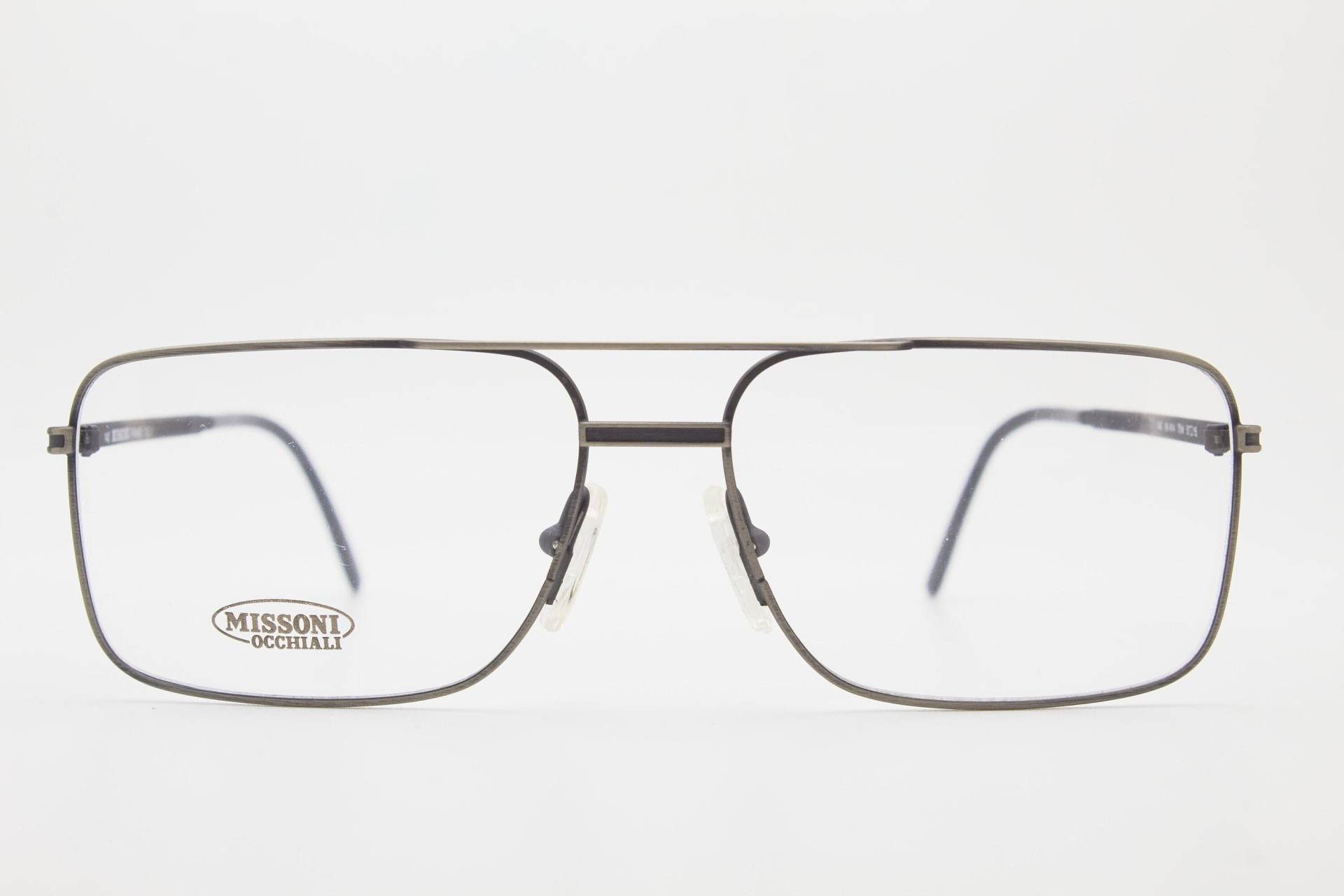 Missoni Vintage Brille M414 Schwarz Rahmen, Vintage Brillen 1980Er Jahre, Aviator Brille, Oversize Sonnenbrille, Pilotensonnenbrille, 80Er von VintageGlassesVault