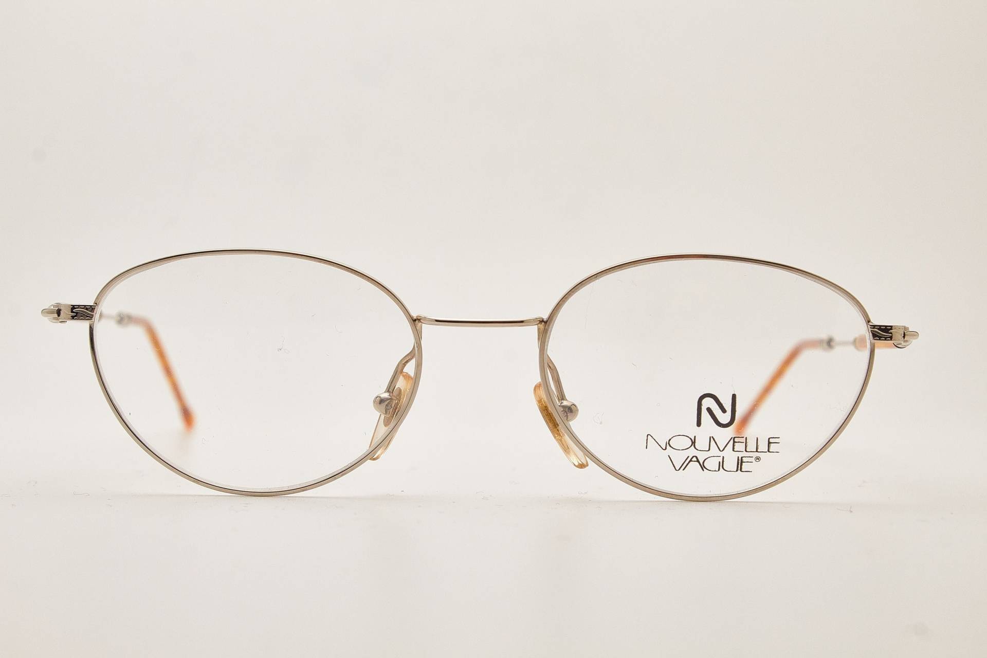 Runde Brille 1980Er Jahre Nouvelle Vague Cres Braun Gold Rahmen/Hipster Brillen/Runde Brillen/Vintage Brillen/1980Er Sonnenbrillen/Runde Brillen von VintageGlassesVault