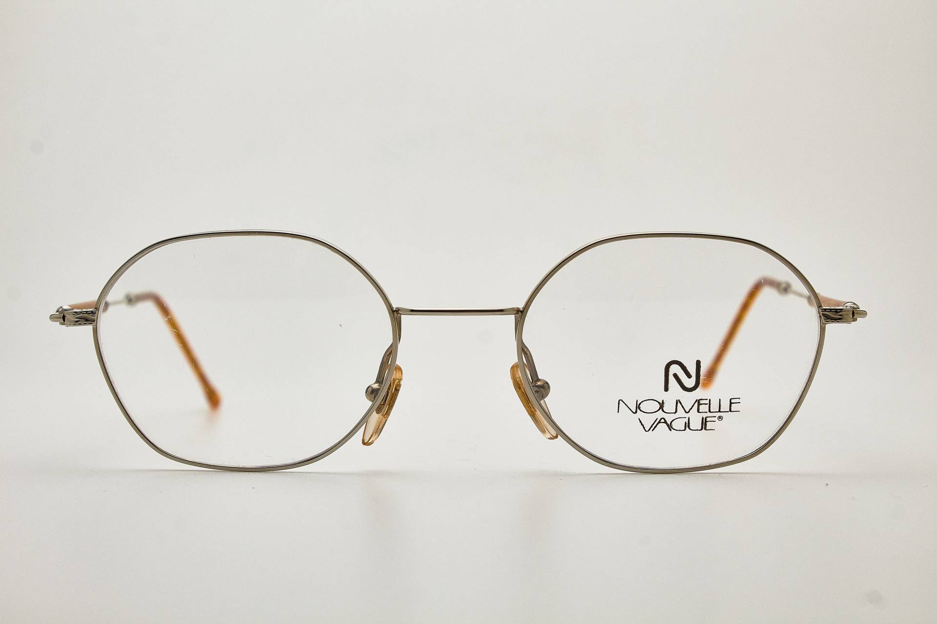 Runde Brille 1980Er Jahre Nouvelle Vague Duncan Goldrahmen/Hipster Brillen Vintage Sonnenbrillen von VintageGlassesVault