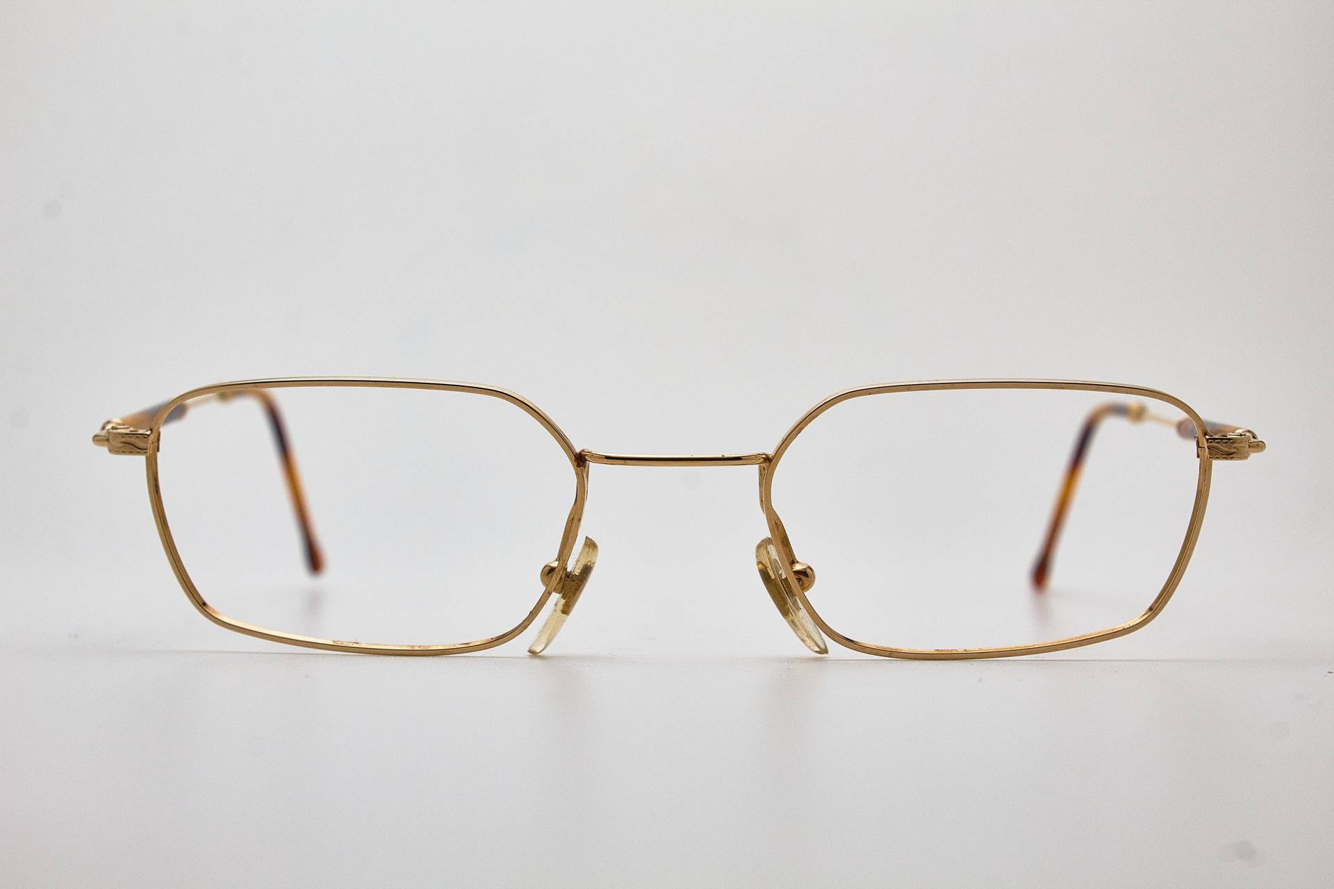 Runde Brille 1980Er Jahre Nouvelle Vague Pink Braun Gold Frame/Hipster Brille/Runde Brille/Vintage von VintageGlassesVault