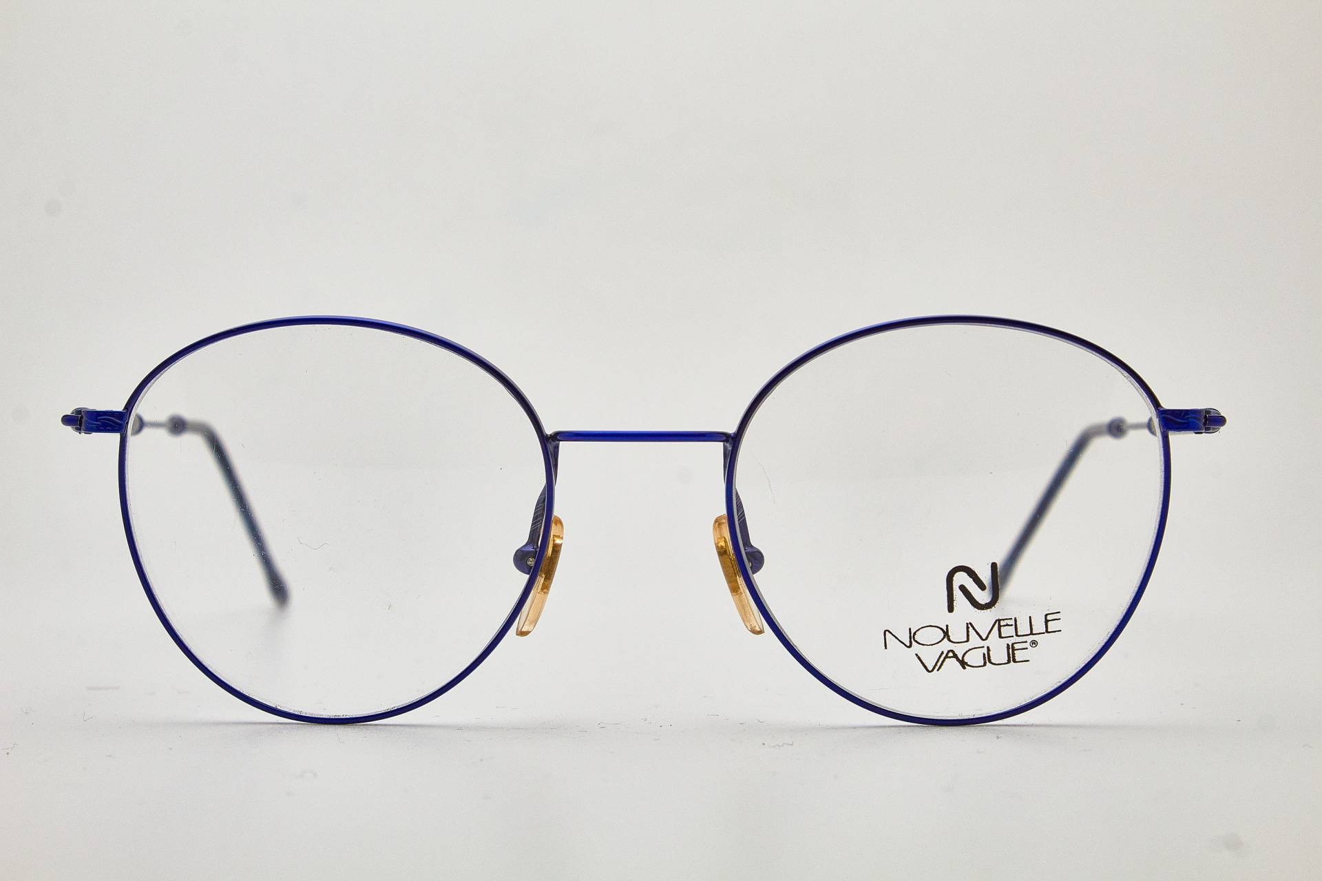 Runde Brille 1980Er Jahre Nouvelle Vague Ray 50 Blue Frame/Hipster Brillen/Runde Brillen/Vintage Brillen/1980Er Sonnenbrillen/Runde Brillen von VintageGlassesVault