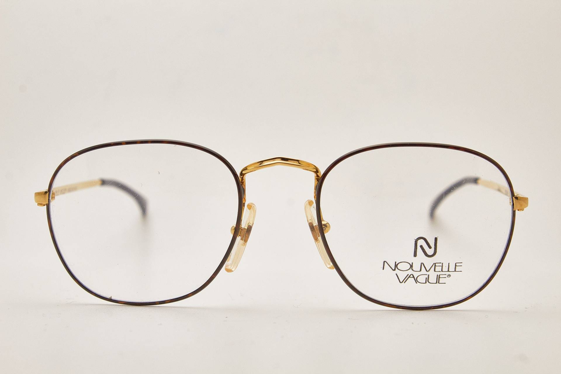 Runde Brille 1980Er Jahre Nouvelle Vague Robin Gold Frame/Hipster Brille/Runde Brille/Vintage Brille/1980Er Sonnenbrille/Runde von VintageGlassesVault