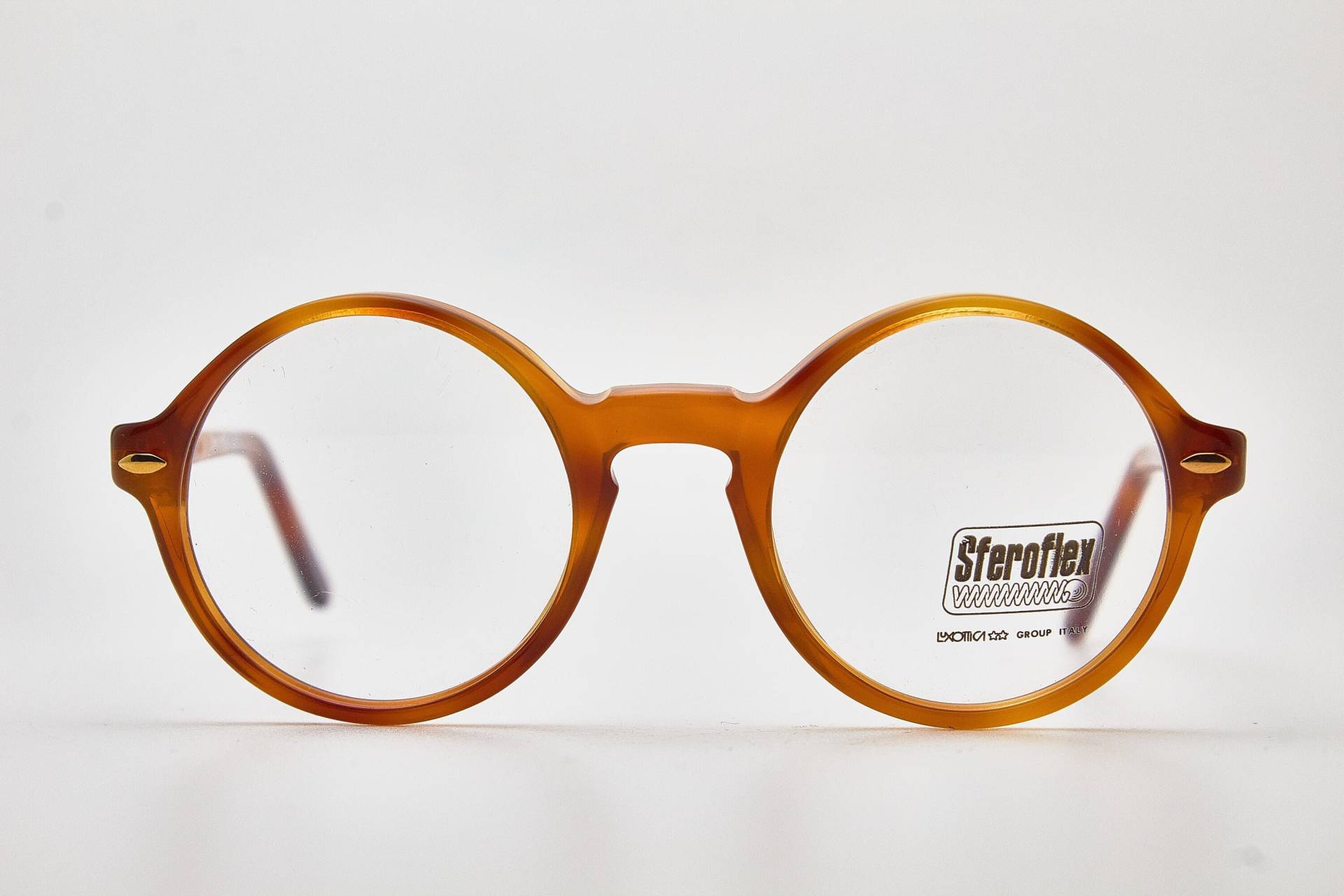 Sferoflex Brille 473 Mit Braunem Rahmen/Hipster Brille/Runde Brille/Vintage Brillengestell/1980Er Sonnenbrille/Runde von VintageGlassesVault