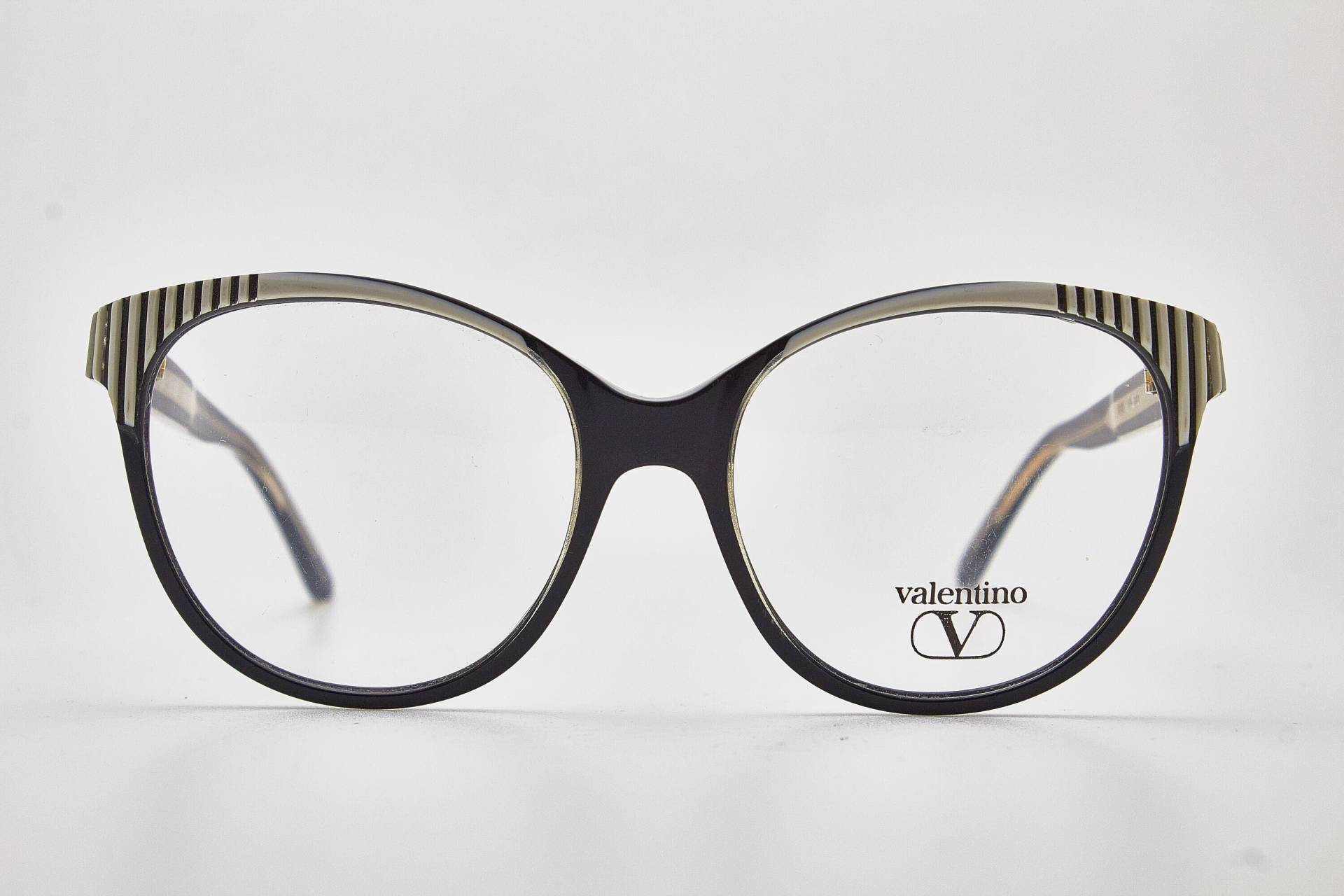 Valentino Vintage Brillen 1980Er Jahre Schwarz Weiß Oversized Sonnenbrille Schmetterlingsgläser Damenbrillengestell Schmetterlingsbrillen von VintageGlassesVault